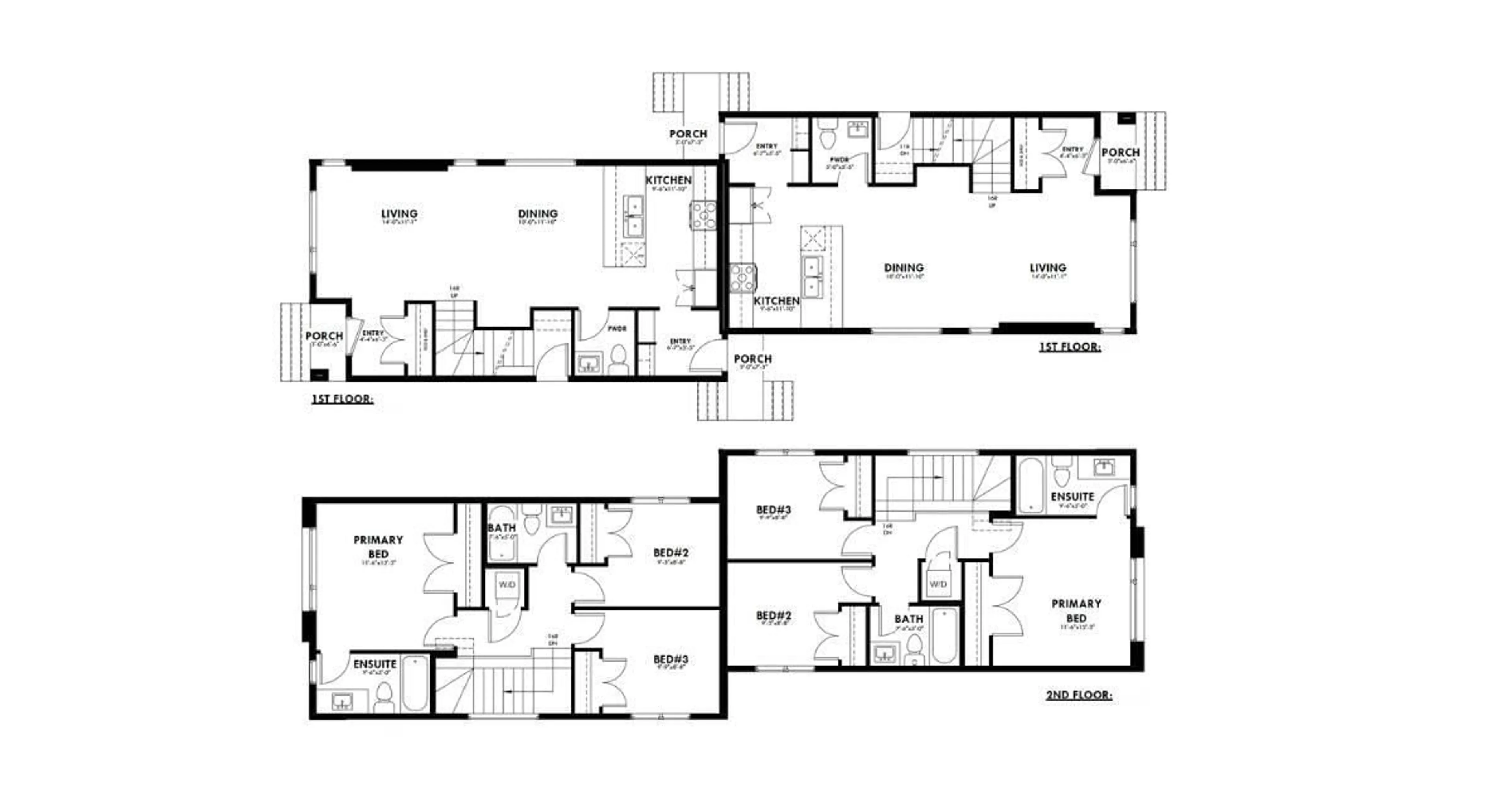 Floor plan for 10352/10354 147 ST, Edmonton Alberta T5N3C3