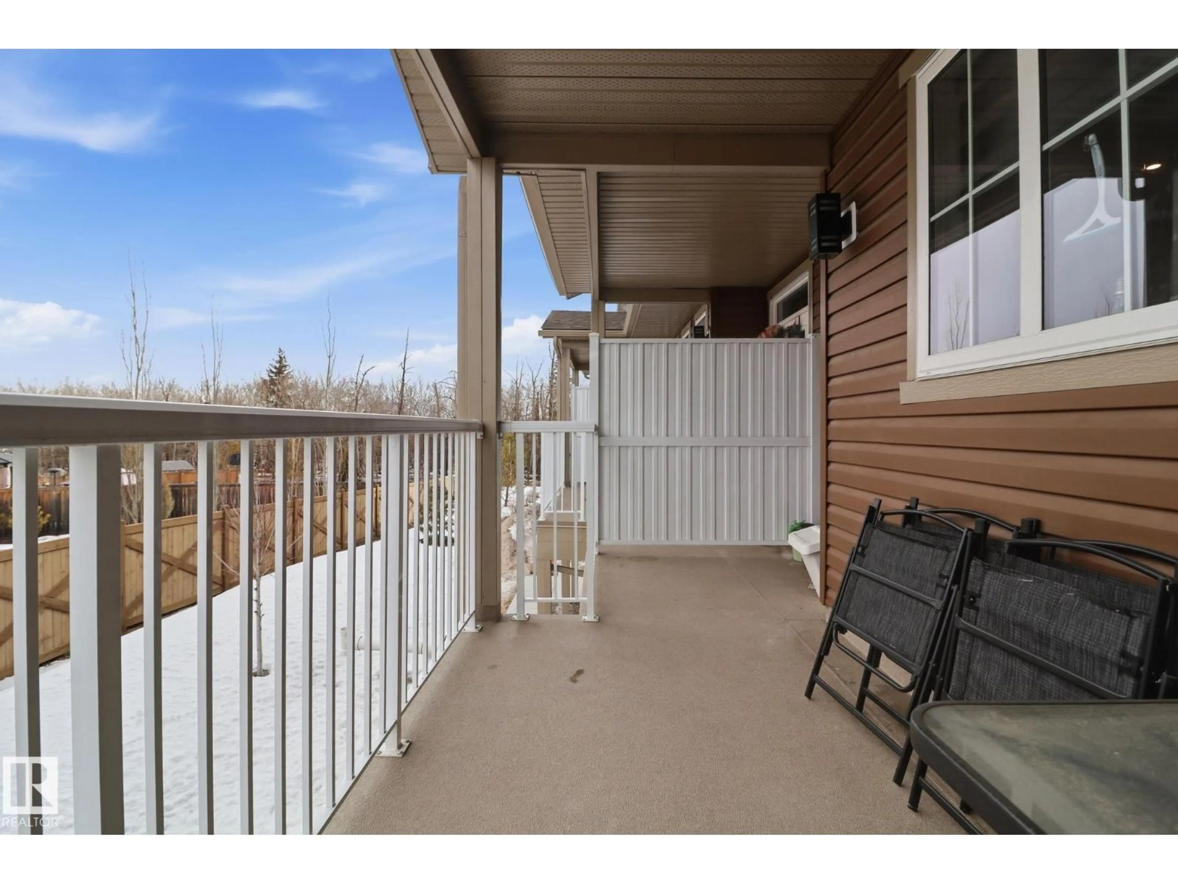 Patio, water/lake/river/ocean view for 25 - 1051 GRAYDON HILL BV, Edmonton Alberta T6W3C8