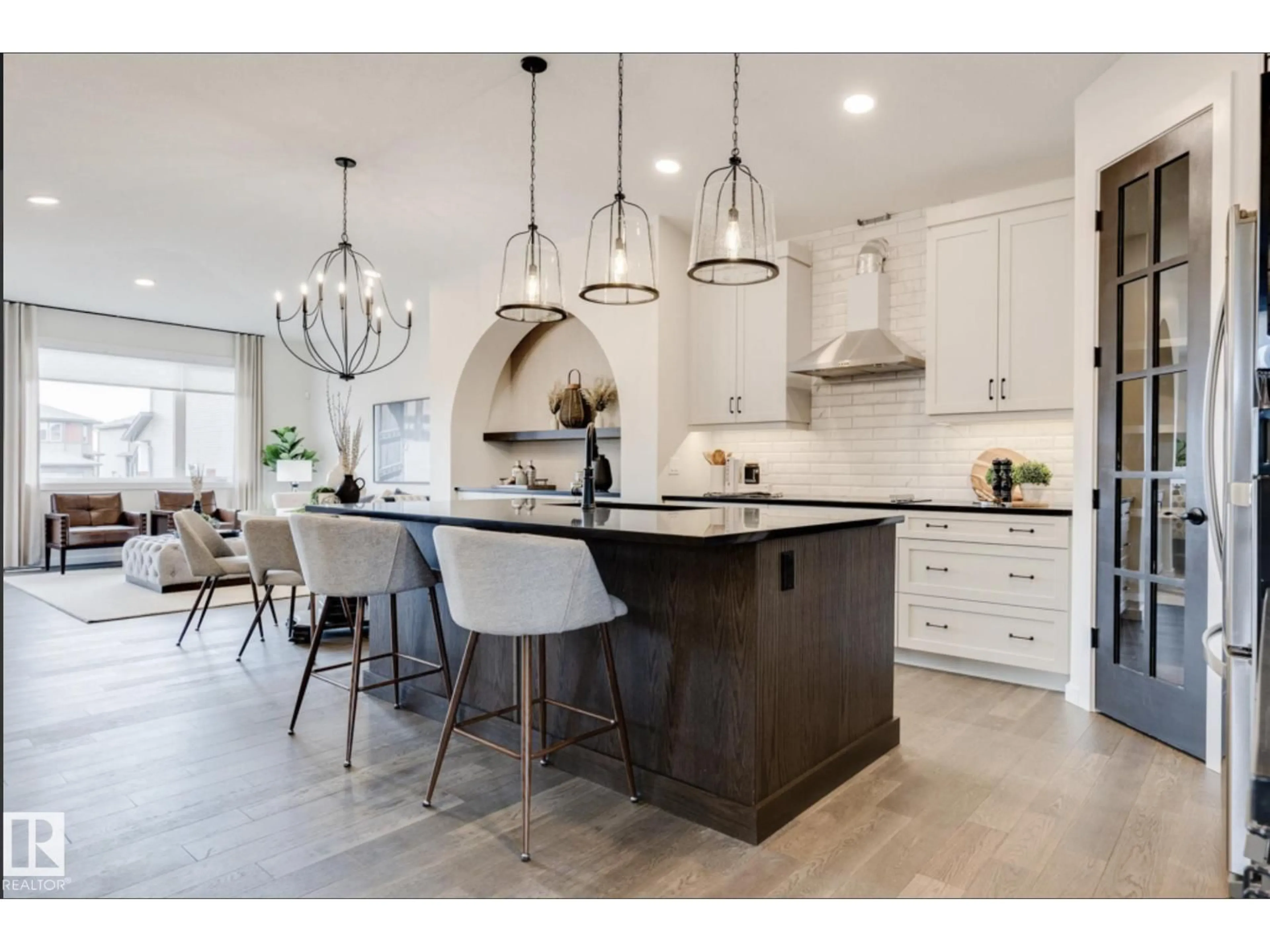 Open concept kitchen, ceramic/tile floor for 104 REDPOLL WD, St. Albert Alberta T8N7X3