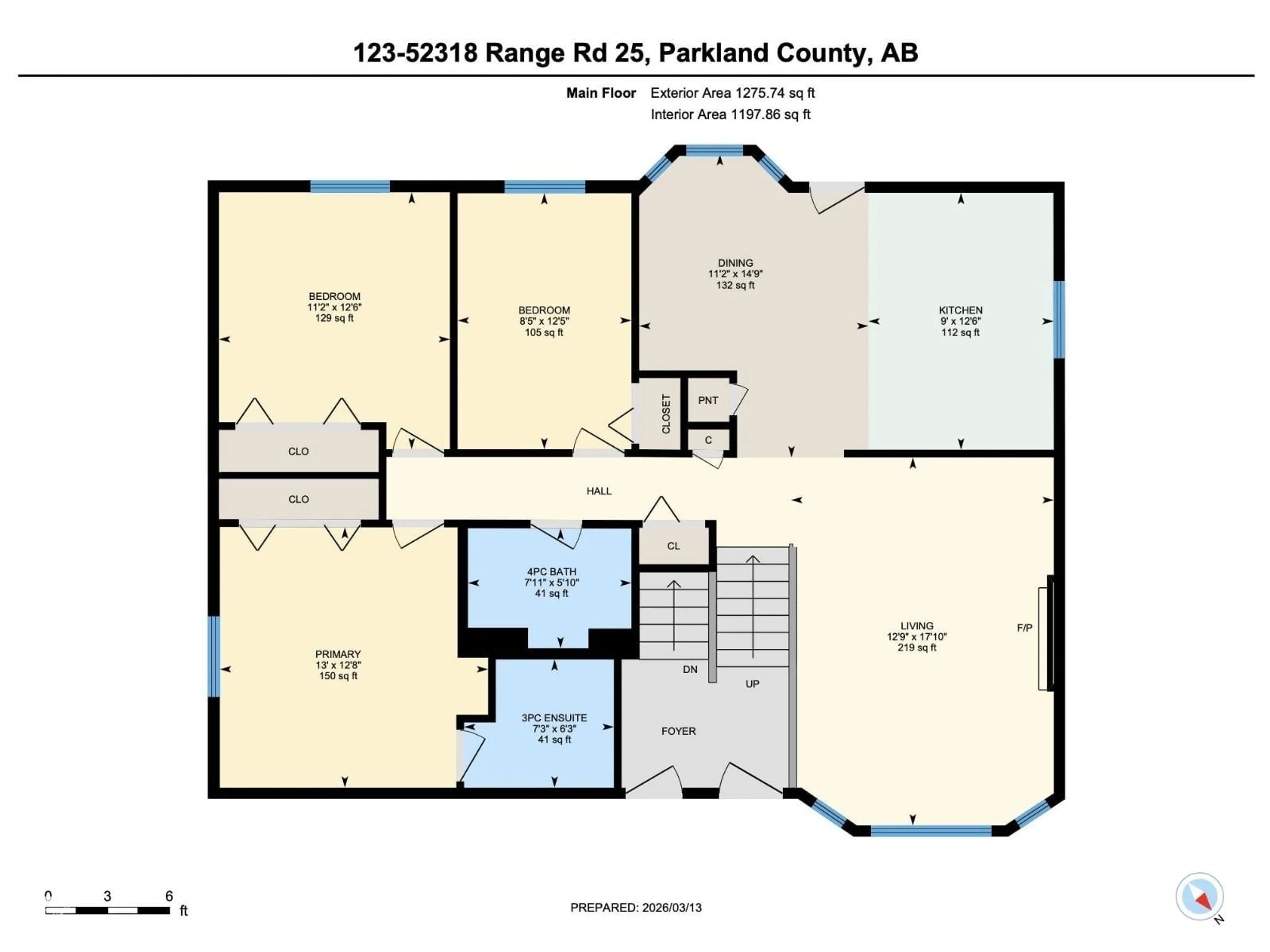 Floor plan for #123 - 52318 RGE ROAD 25, Rural Parkland County Alberta T7Y2M3
