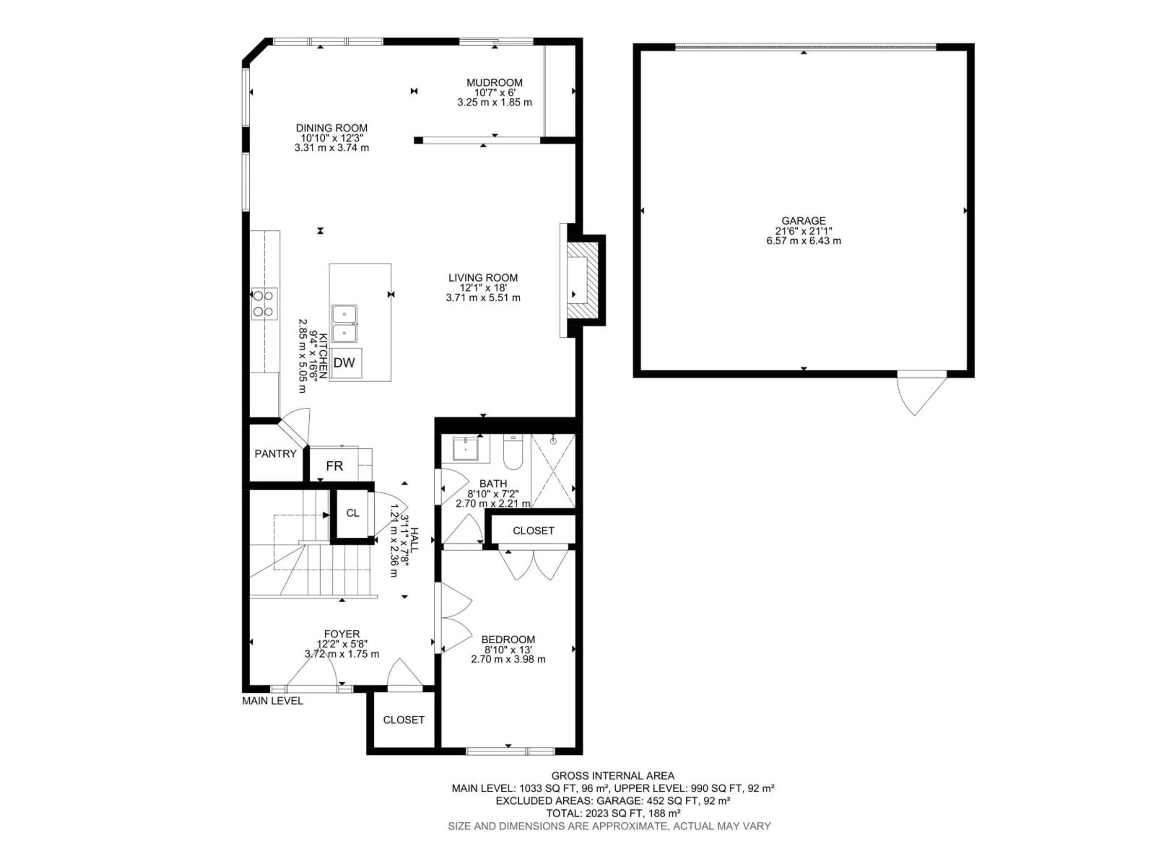 Floor plan for 7603 92 AV, Edmonton Alberta T6C1R3
