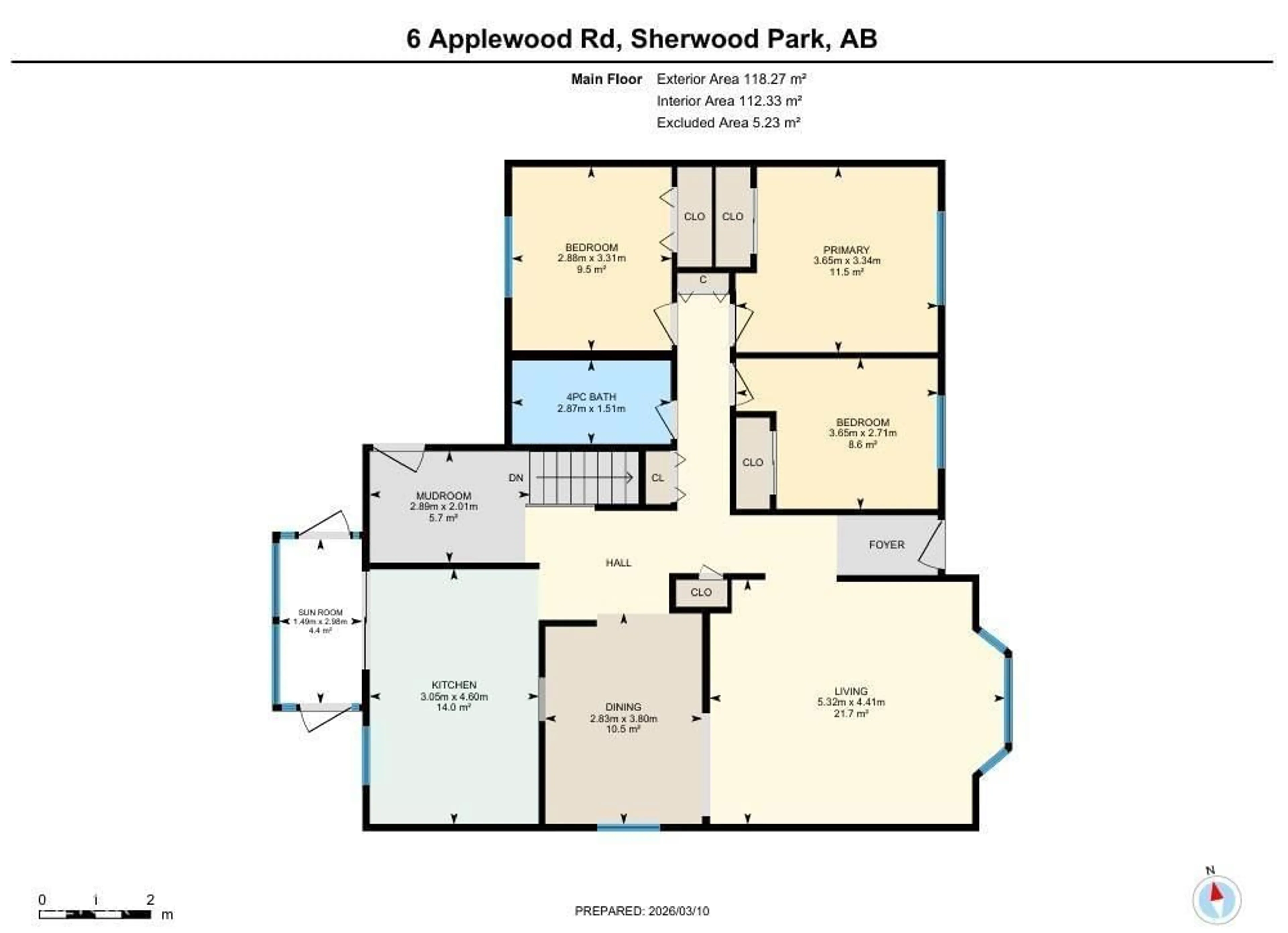 Floor plan for 6 APPLEWOOD RD, Sherwood Park Alberta T8A0L3