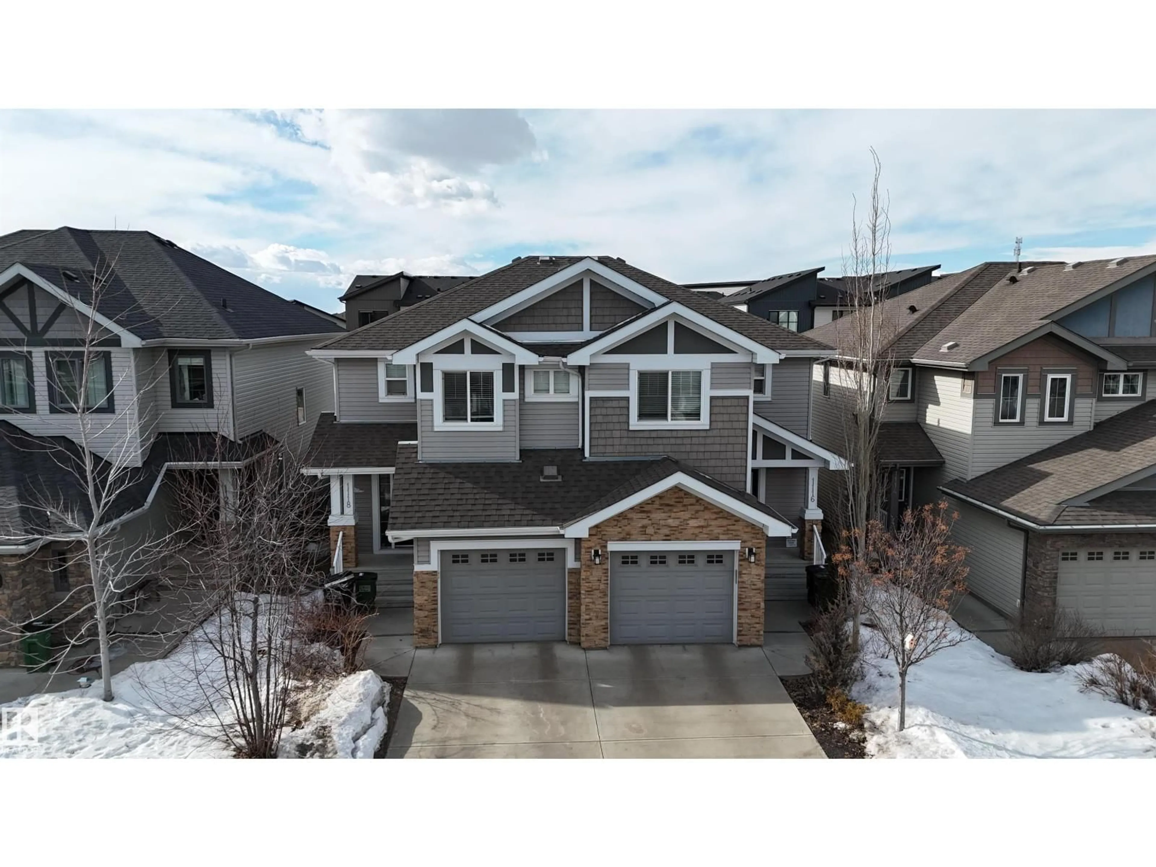A pic from outside/outdoor area/front of a property/back of a property/a pic from drone, street for SW - 1118 162 ST, Edmonton Alberta T6W2L1