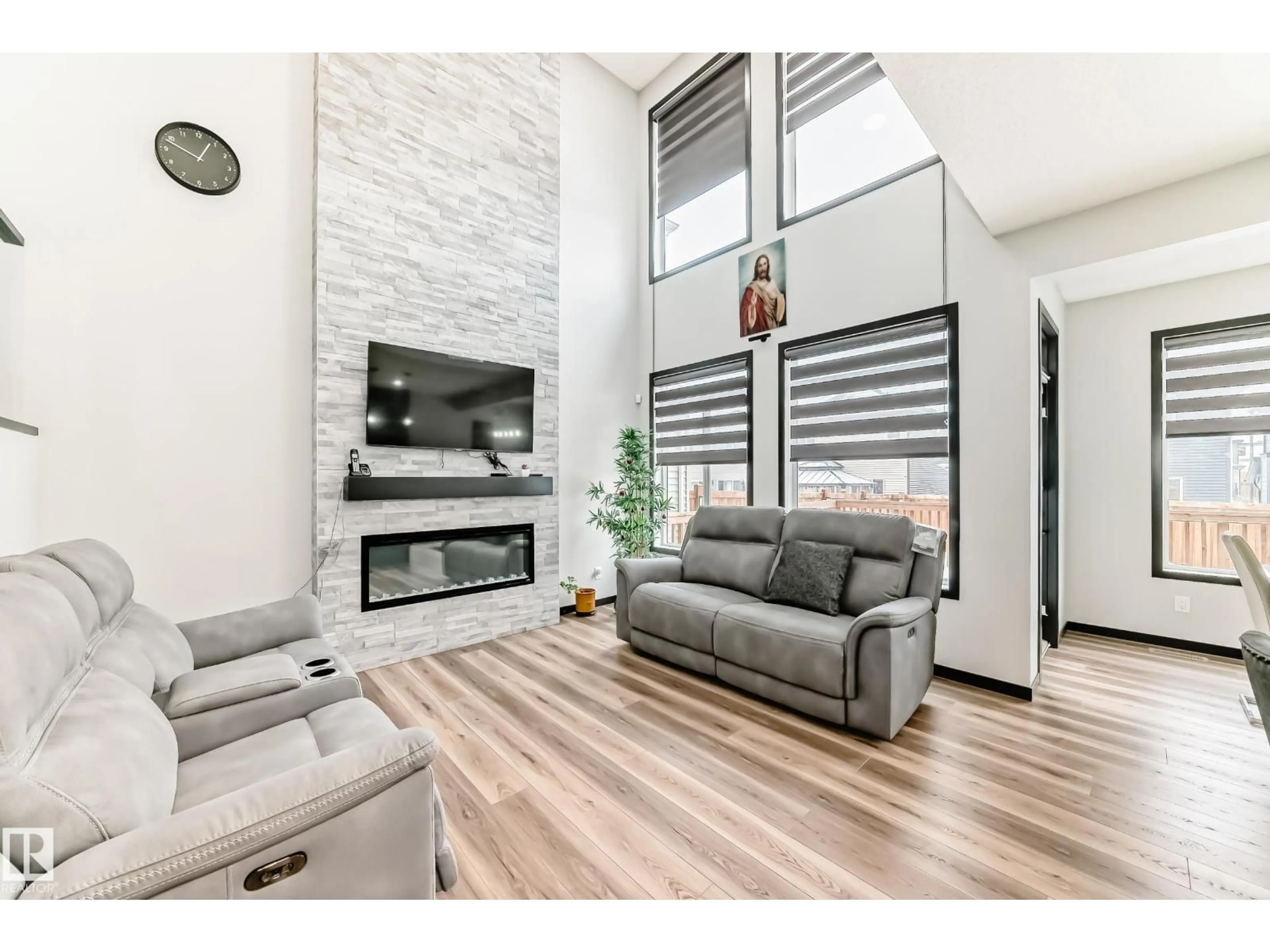 Living room with furniture, unknown for 5110 23A AV, Edmonton Alberta T6X3A5