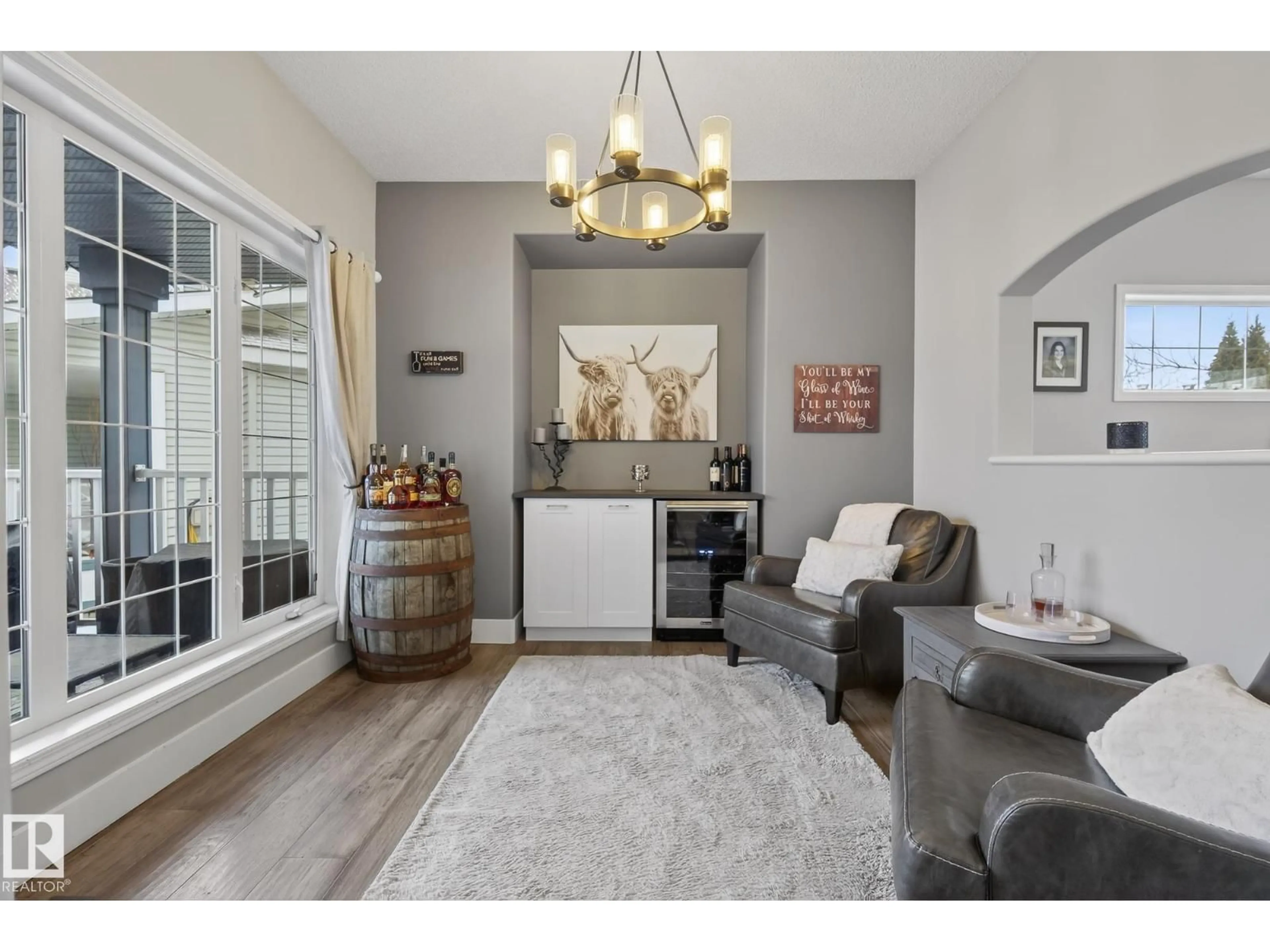 Living room with furniture, unknown for 121 GALLAND CR, Edmonton Alberta T5T6P5