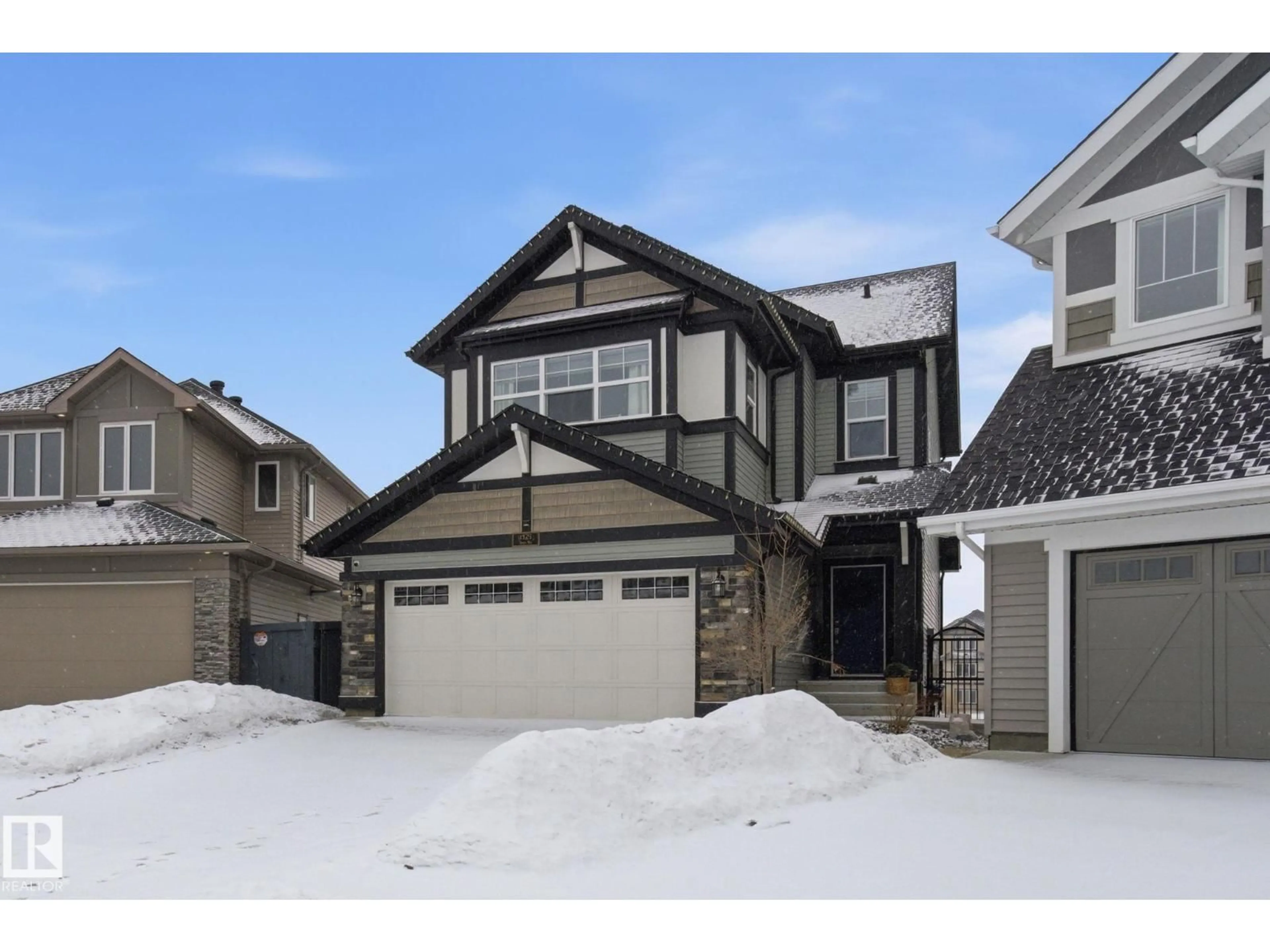 Home with vinyl exterior material, street for SW - 1525 DARBY BAY BA, Edmonton Alberta T6W4N5