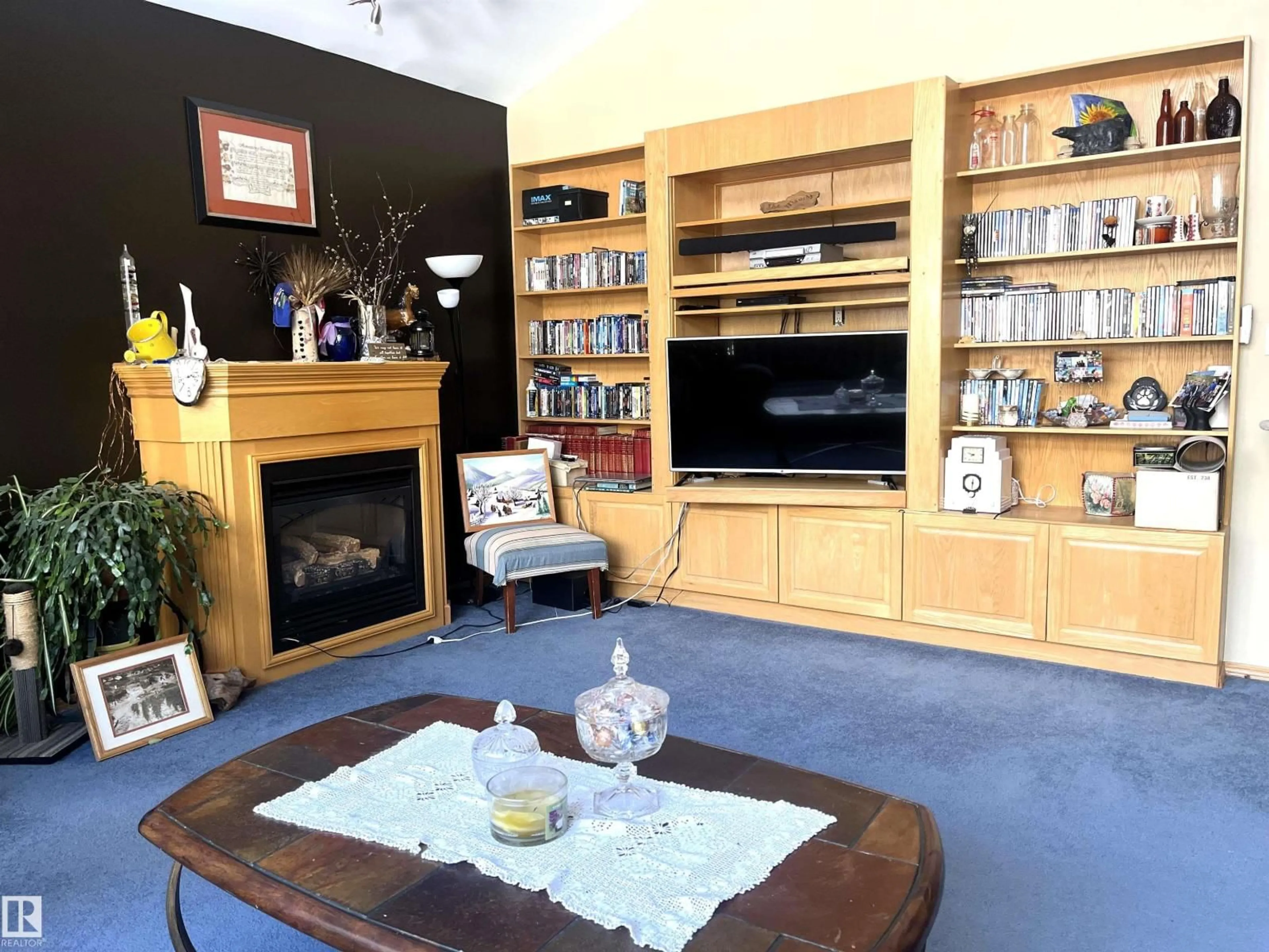 Living room with furniture, wood/laminate floor for 2 BAY DRIVE, Rural Lac Ste. Anne County Alberta T0E0V0