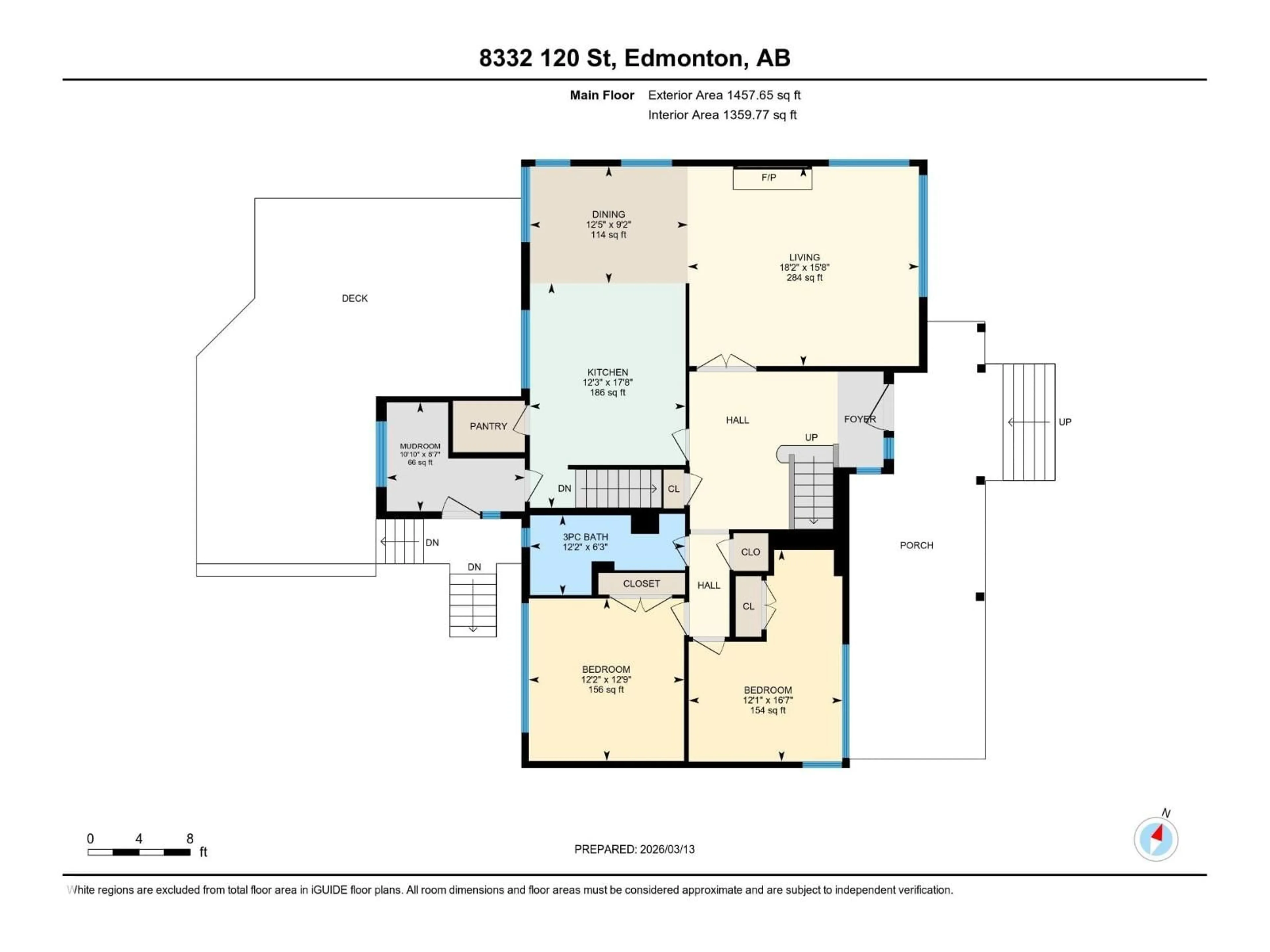 Floor plan for NW - 8332 120 ST, Edmonton Alberta T6G1X2
