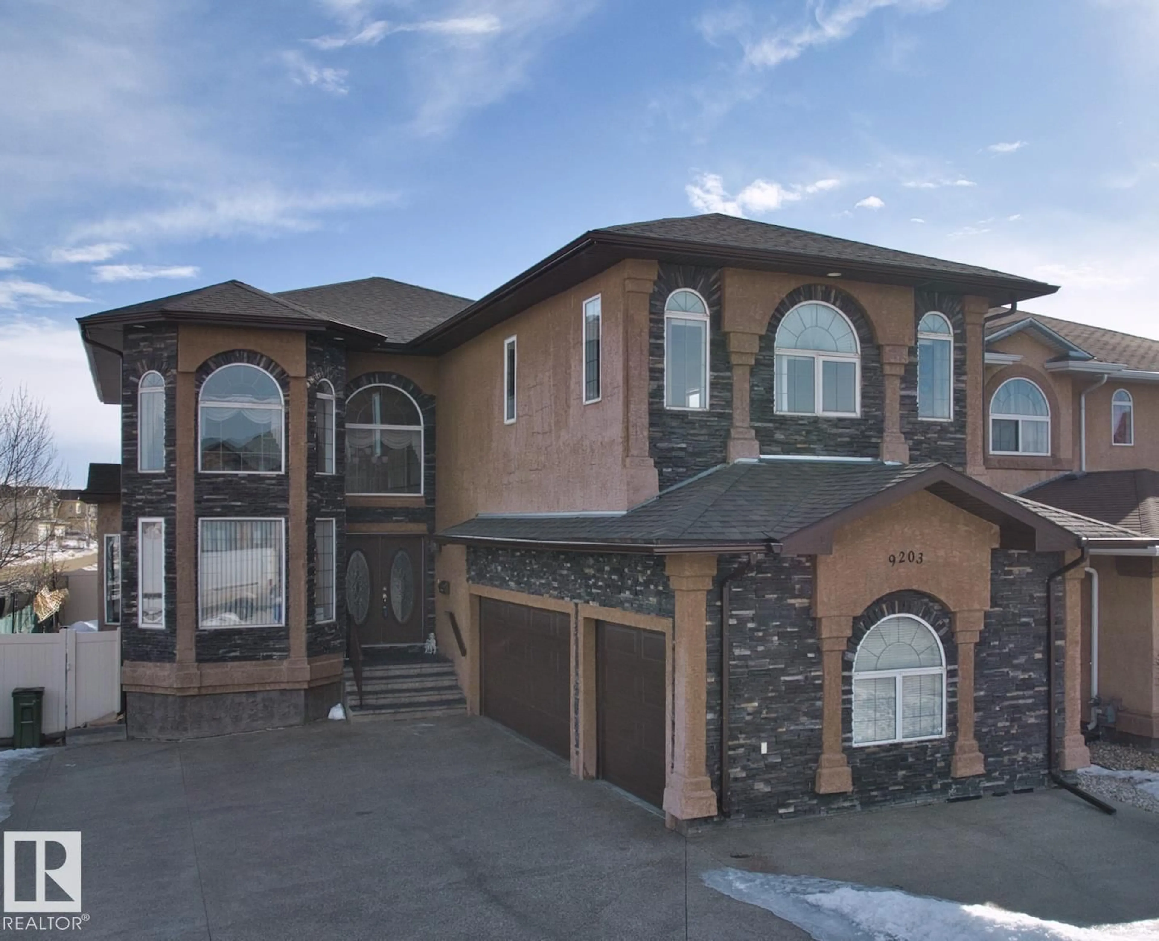 Home with brick exterior material, unknown for 9203 160 AV, Edmonton Alberta T5Z0A9