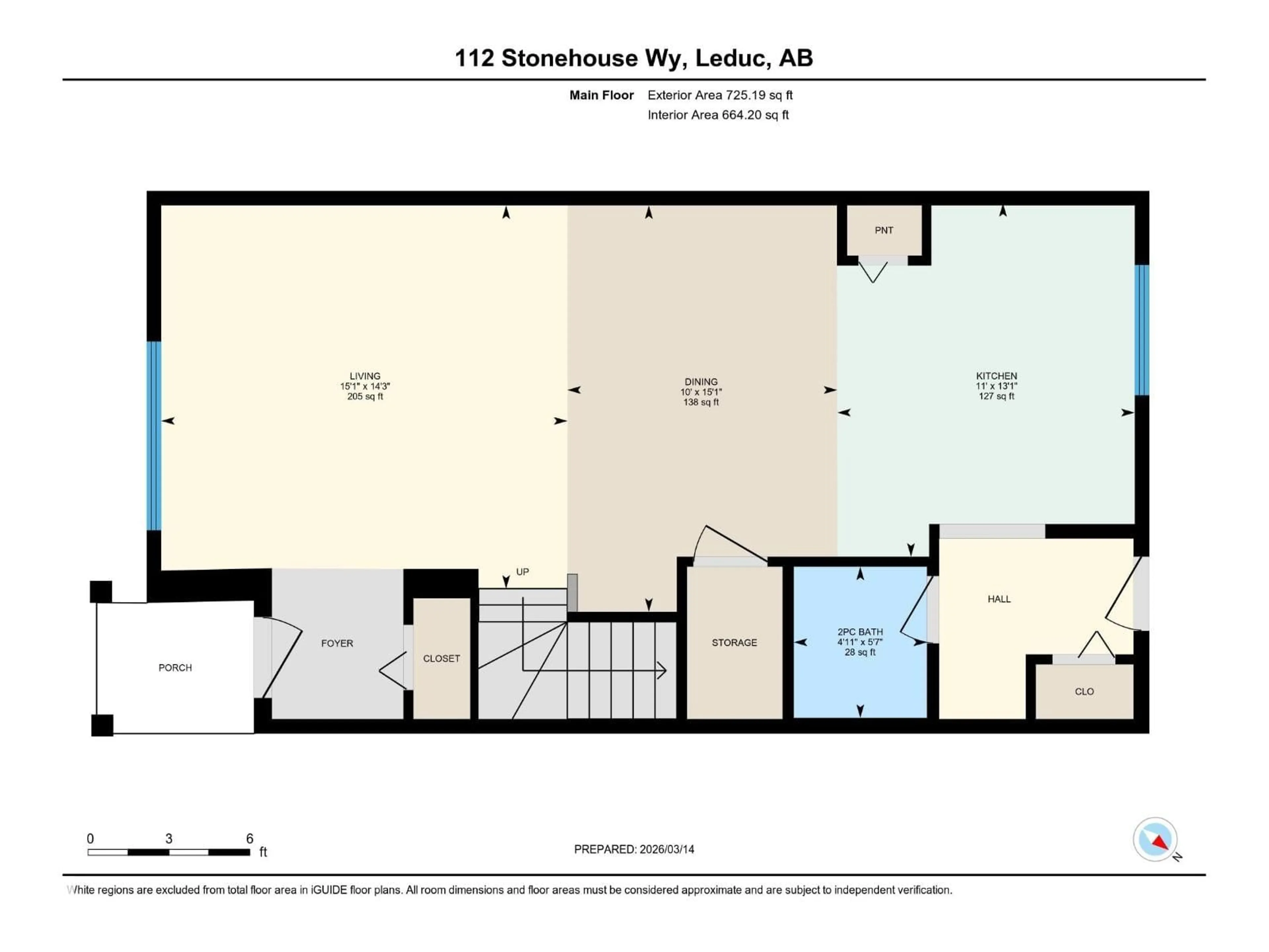 Floor plan for 112 STONEHOUSE WY, Leduc Alberta T9E1R1