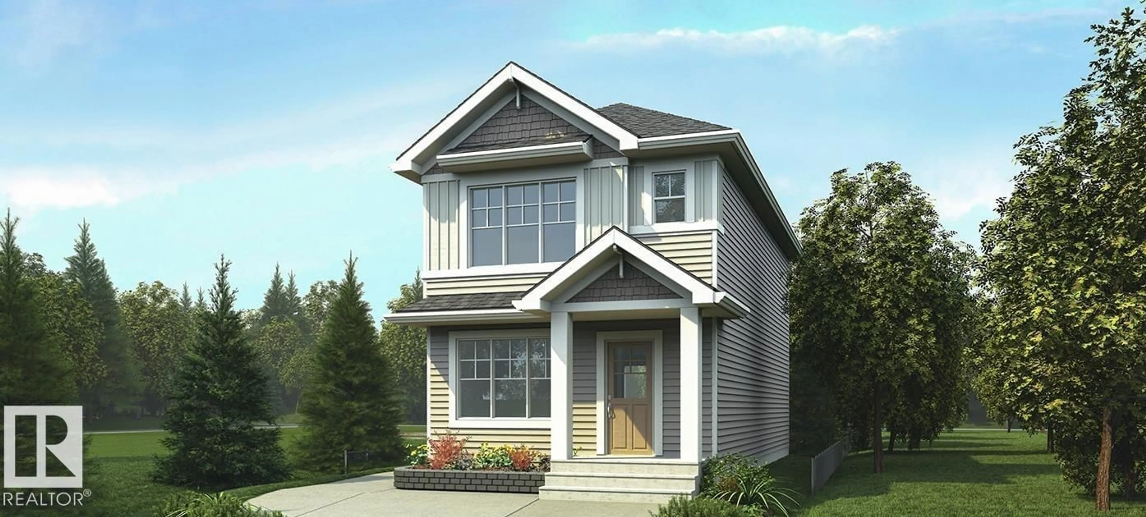 Home with vinyl exterior material, street for 1052 14 AV, Edmonton Alberta T6T2W7