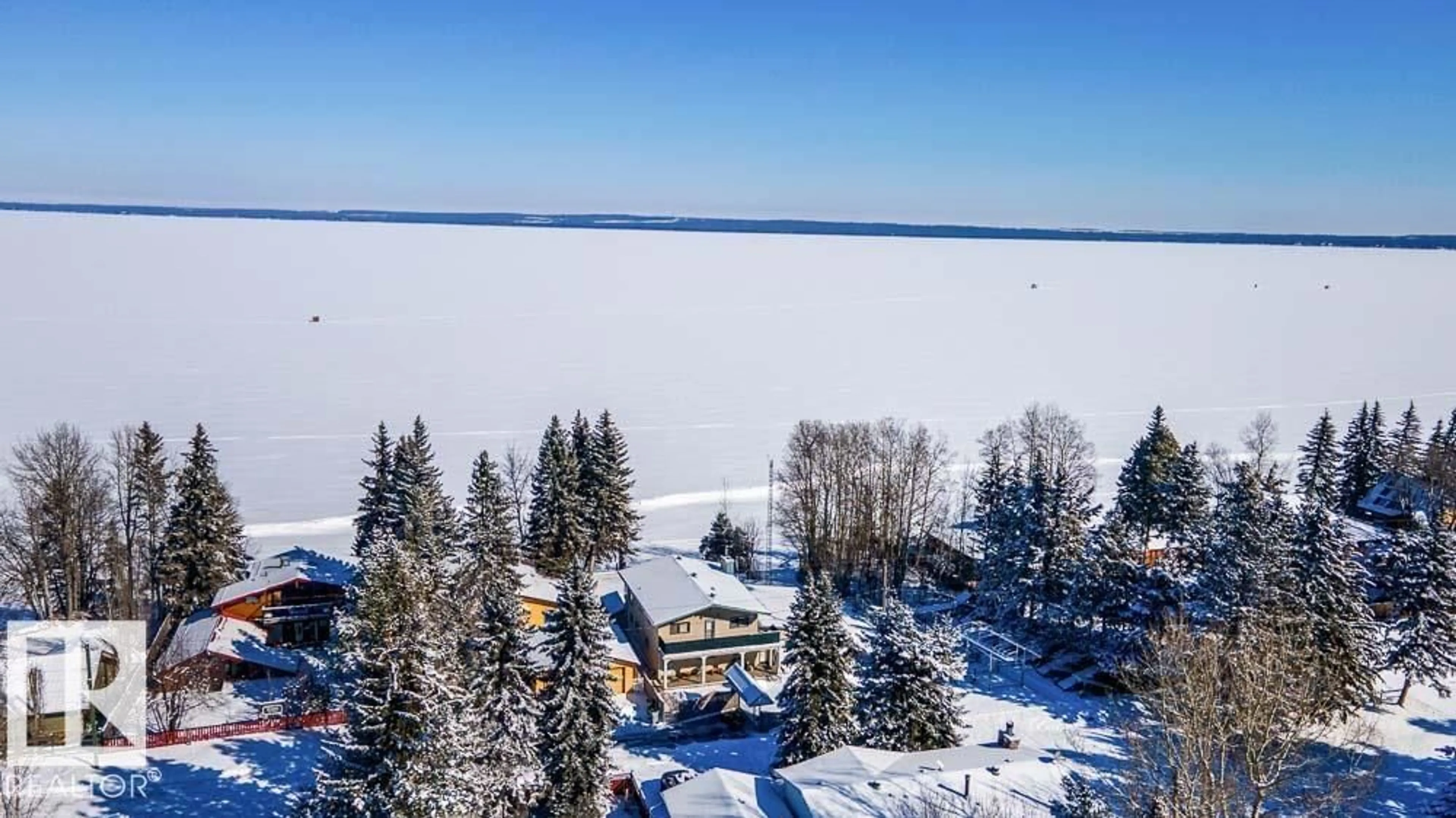 A pic from outside/outdoor area/front of a property/back of a property/a pic from drone, water/lake/river/ocean view for 412 4TH ST, Rural Wetaskiwin County Alberta T0C2V0