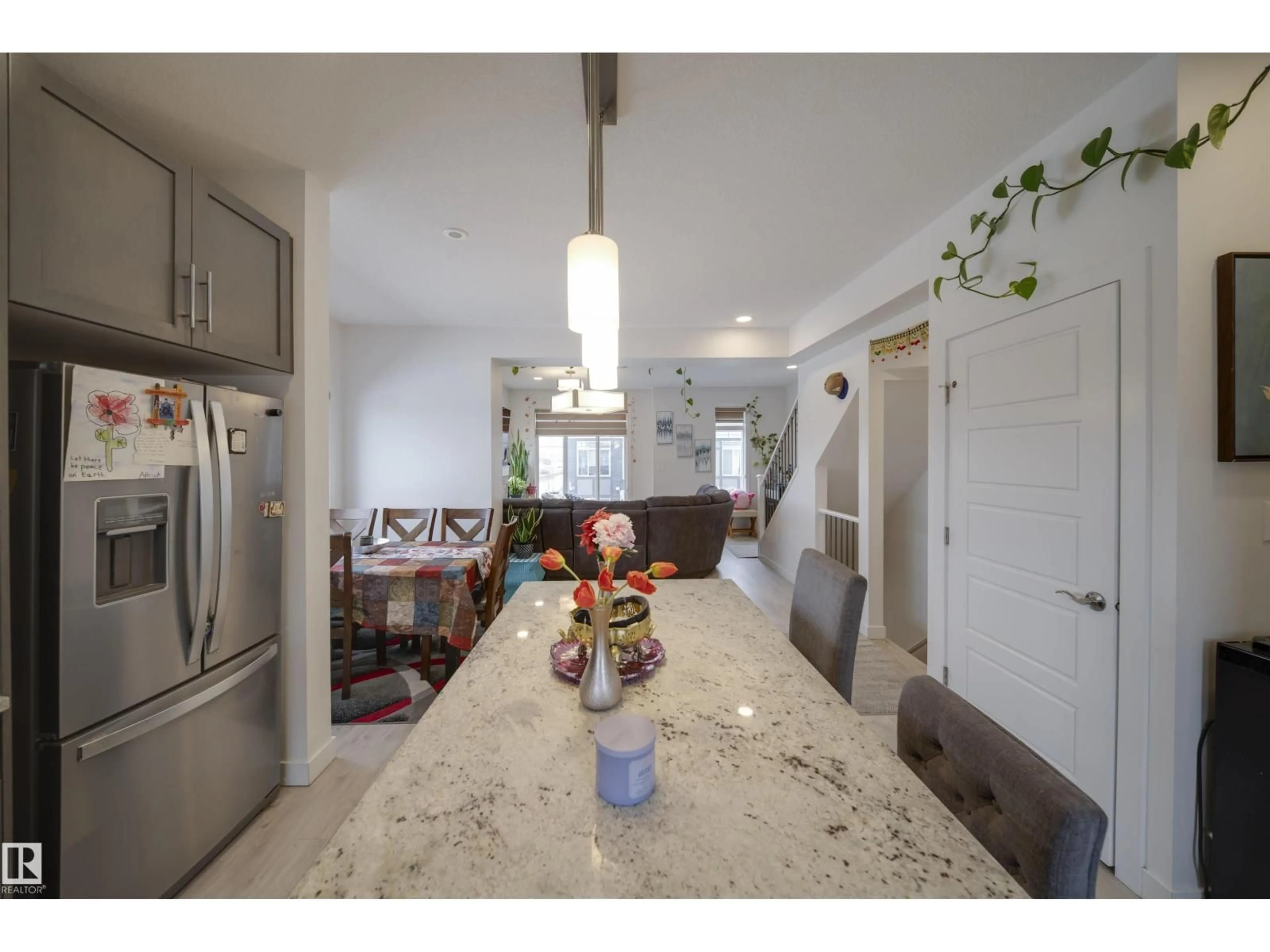 Open concept kitchen, ceramic/tile floor for #62 - 2215 24 ST, Edmonton Alberta T6T1A6