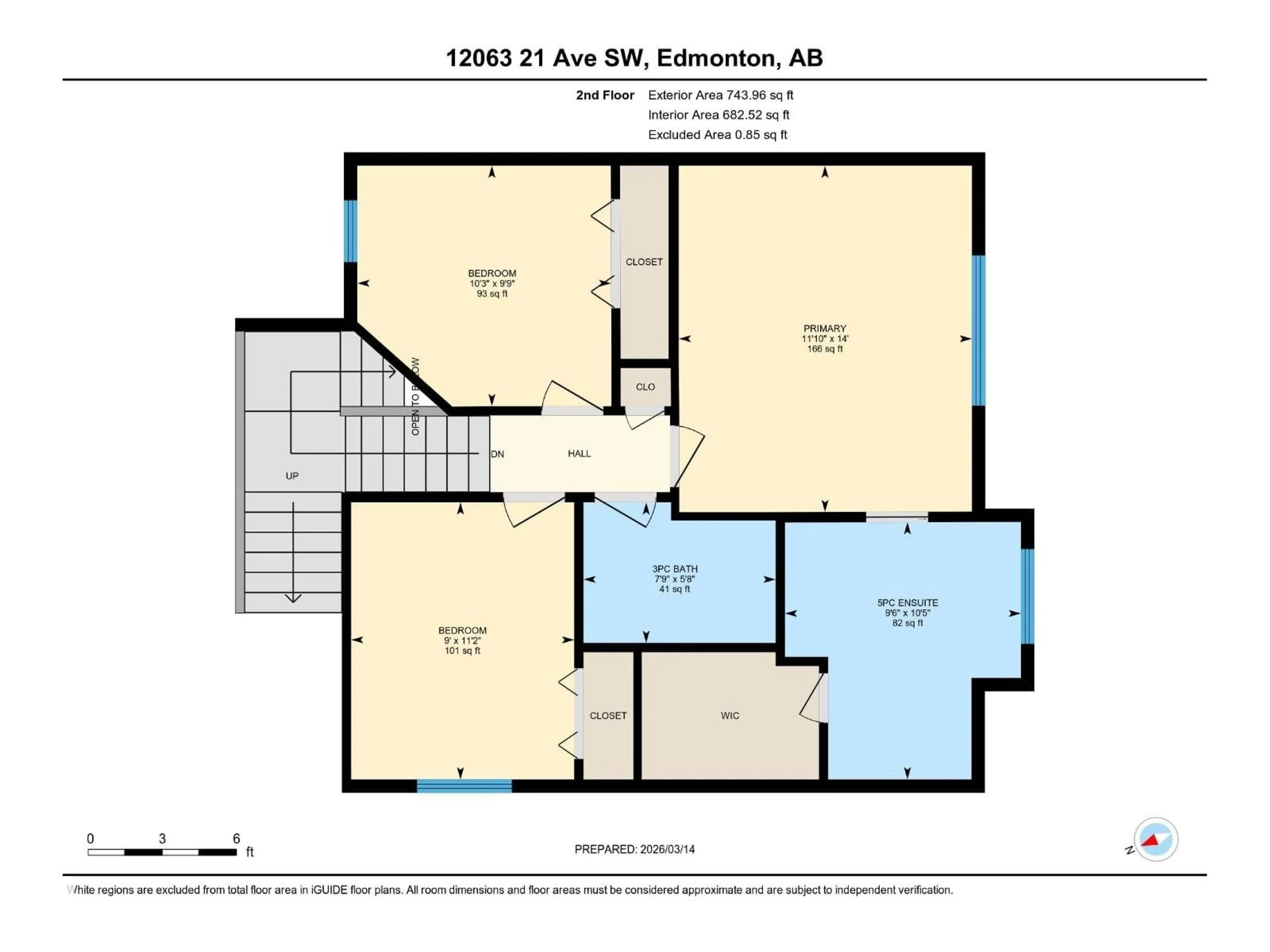 Floor plan for SW - 12063 21 AV, Edmonton Alberta T6W0C7
