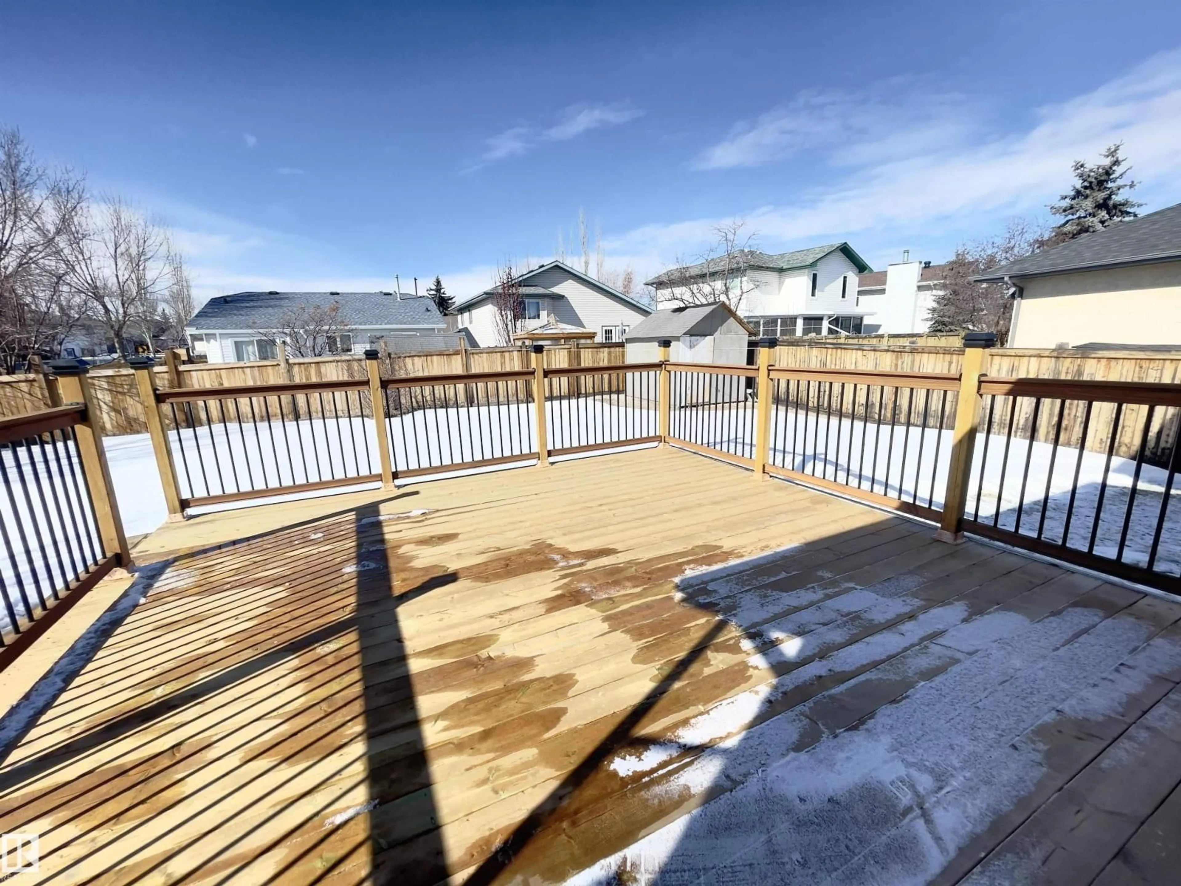 Patio, water/lake/river/ocean view for 11532 9 AV, Edmonton Alberta T6J6T9