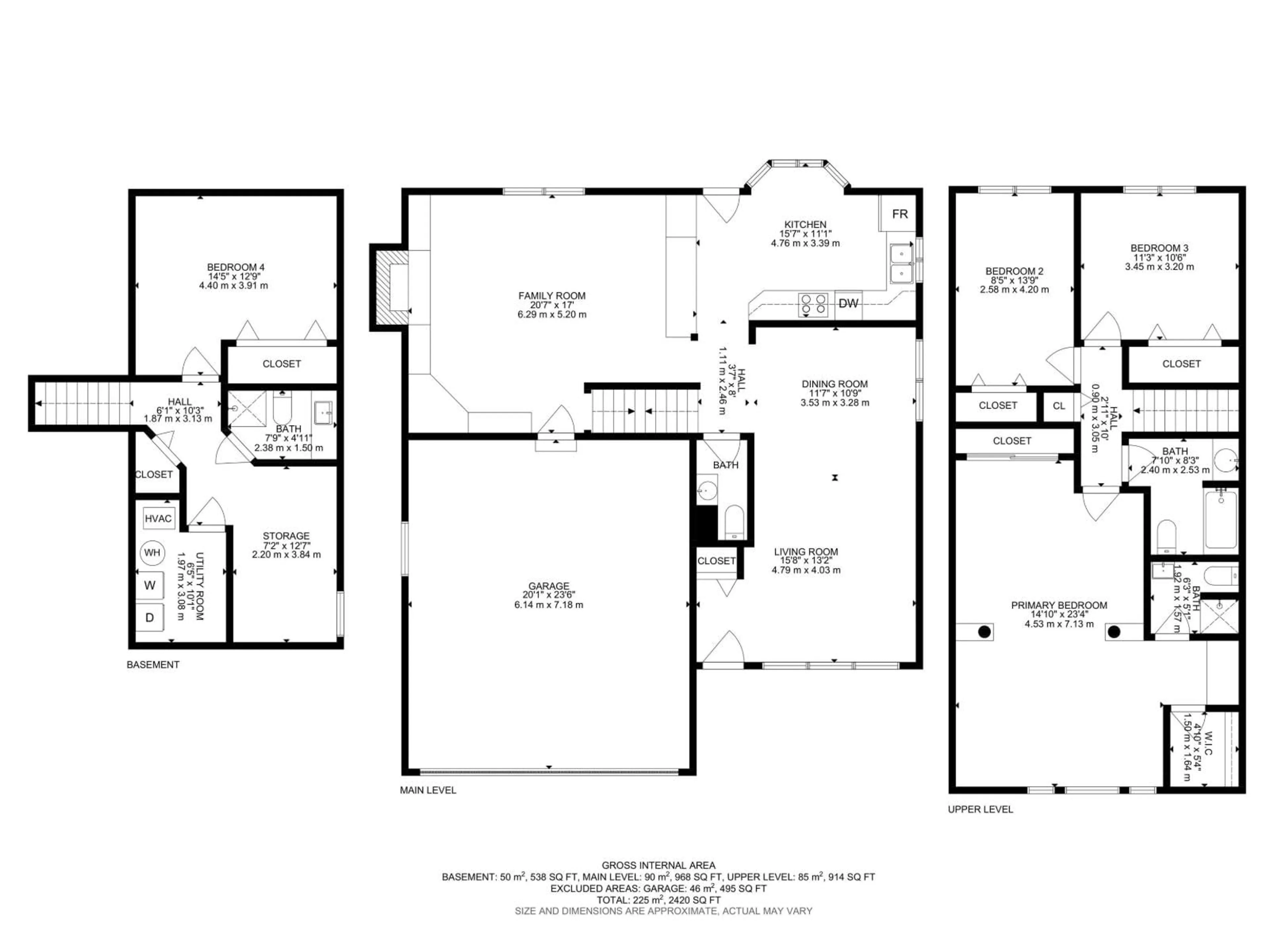 Floor plan for 39 GRAND MEADOW CR, Edmonton Alberta T6L1A3