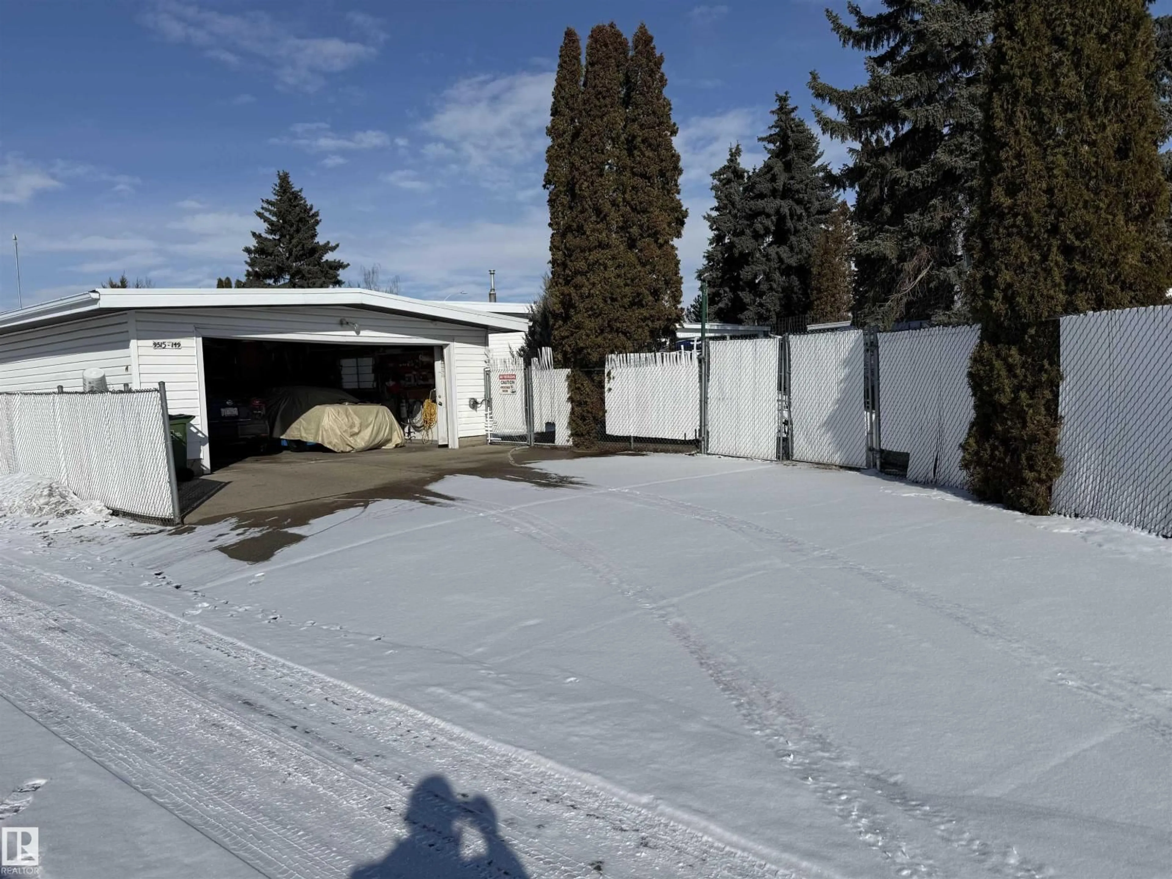 A pic from outside/outdoor area/front of a property/back of a property/a pic from drone, street for 9515 149 AV, Edmonton Alberta T5E2M3