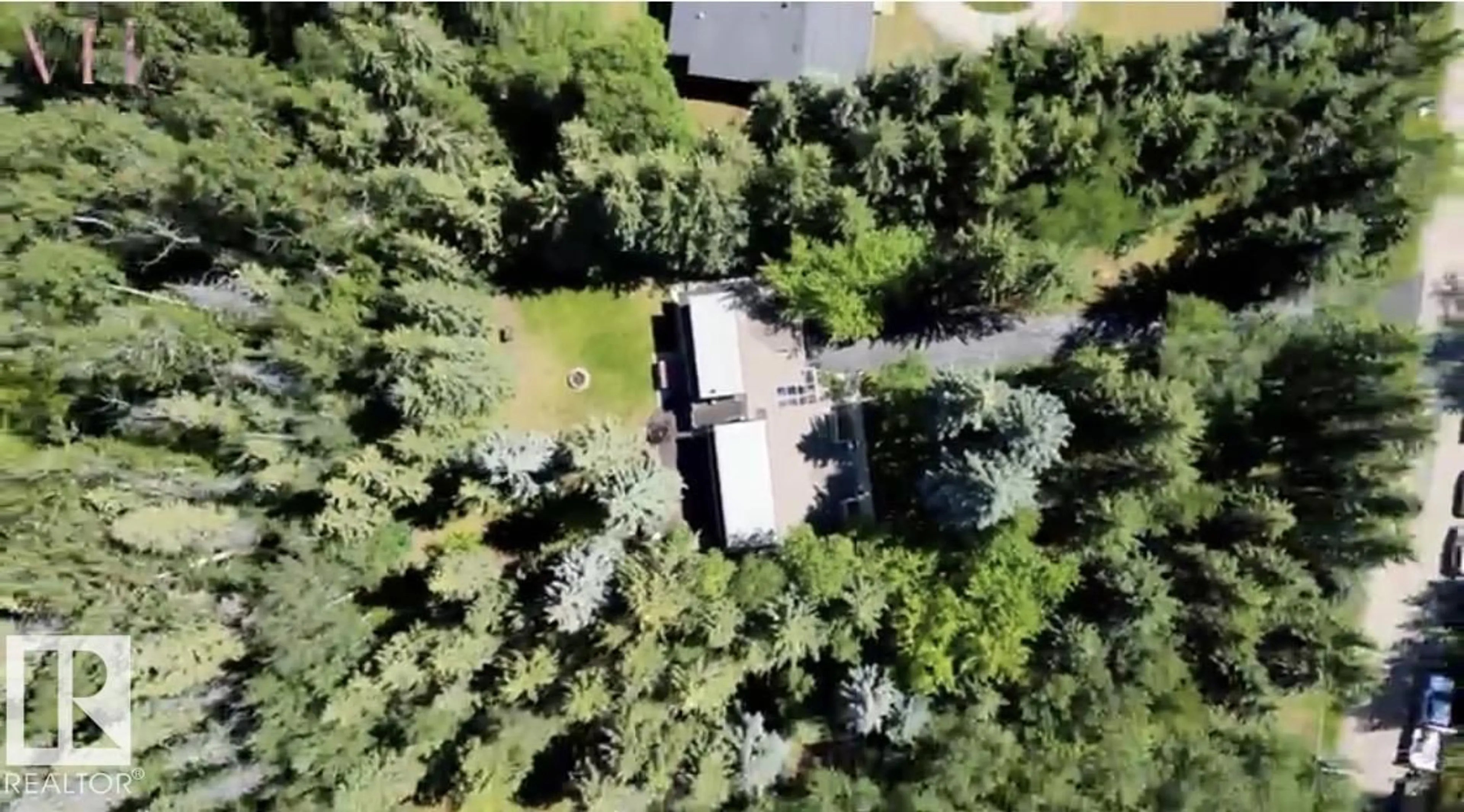 A pic from outside/outdoor area/front of a property/back of a property/a pic from drone, forest/trees view for NW - 14 WEDGEWOOD CR, Edmonton Alberta T6M2N4