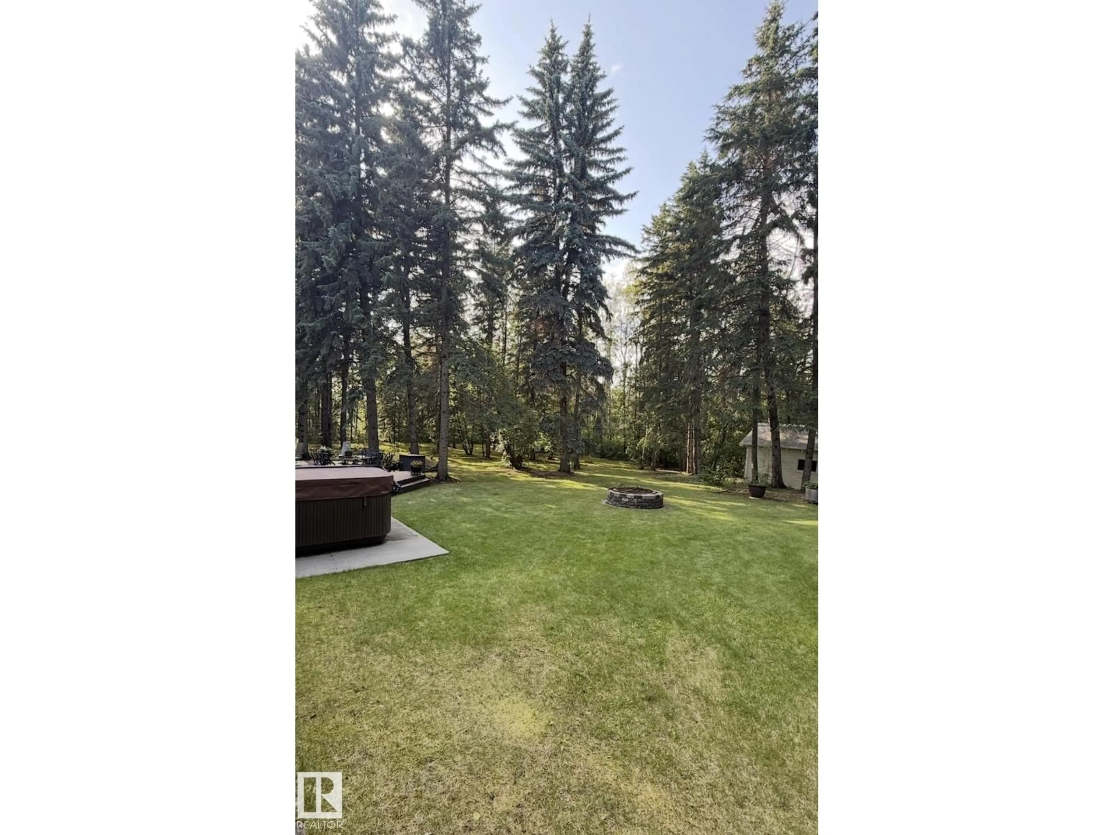A pic from outside/outdoor area/front of a property/back of a property/a pic from drone, forest/trees view for NW - 14 WEDGEWOOD CR, Edmonton Alberta T6M2N4