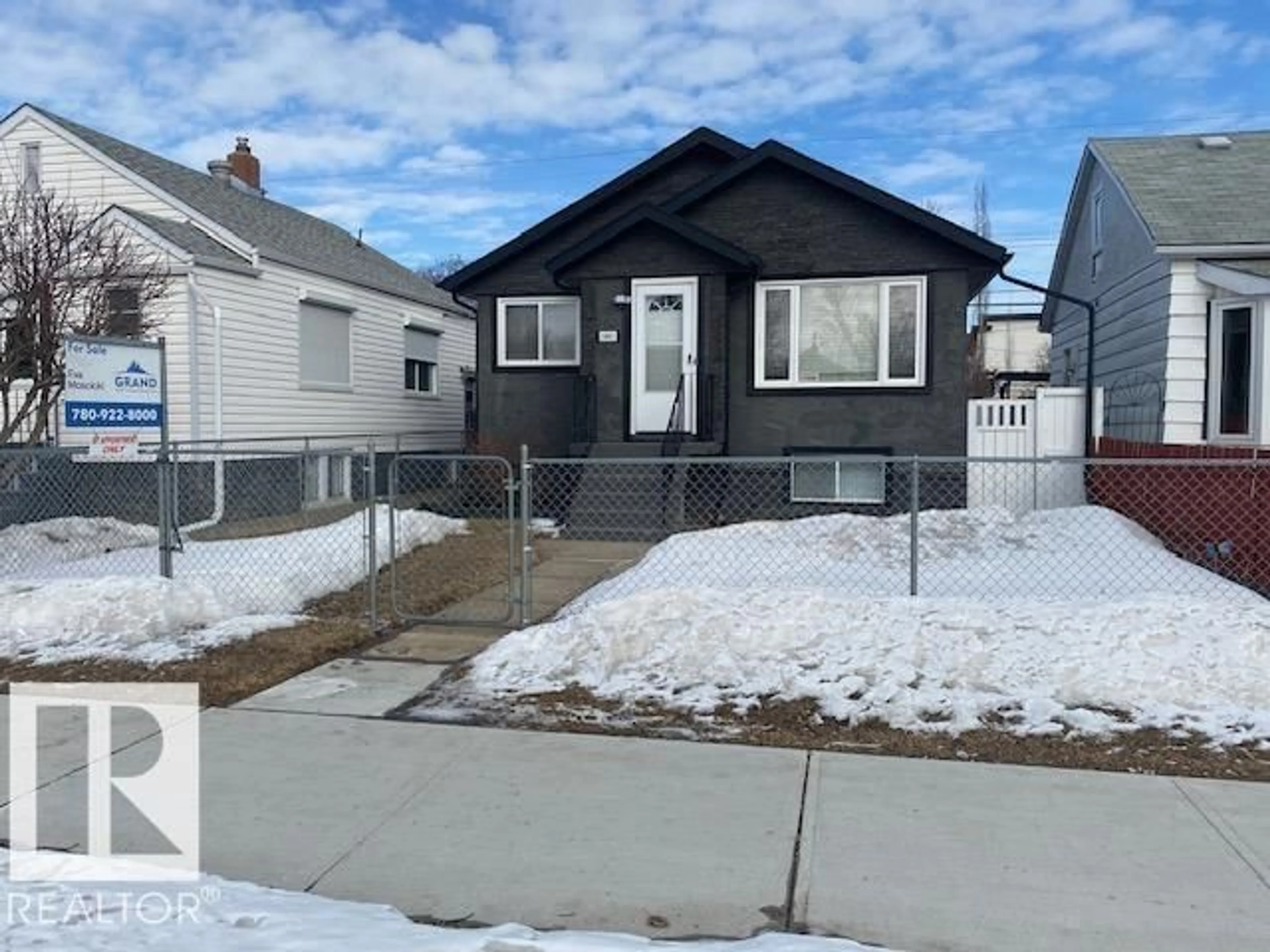 Home with vinyl exterior material, street for NW - 10951 96 ST, Edmonton Alberta T5H2K6