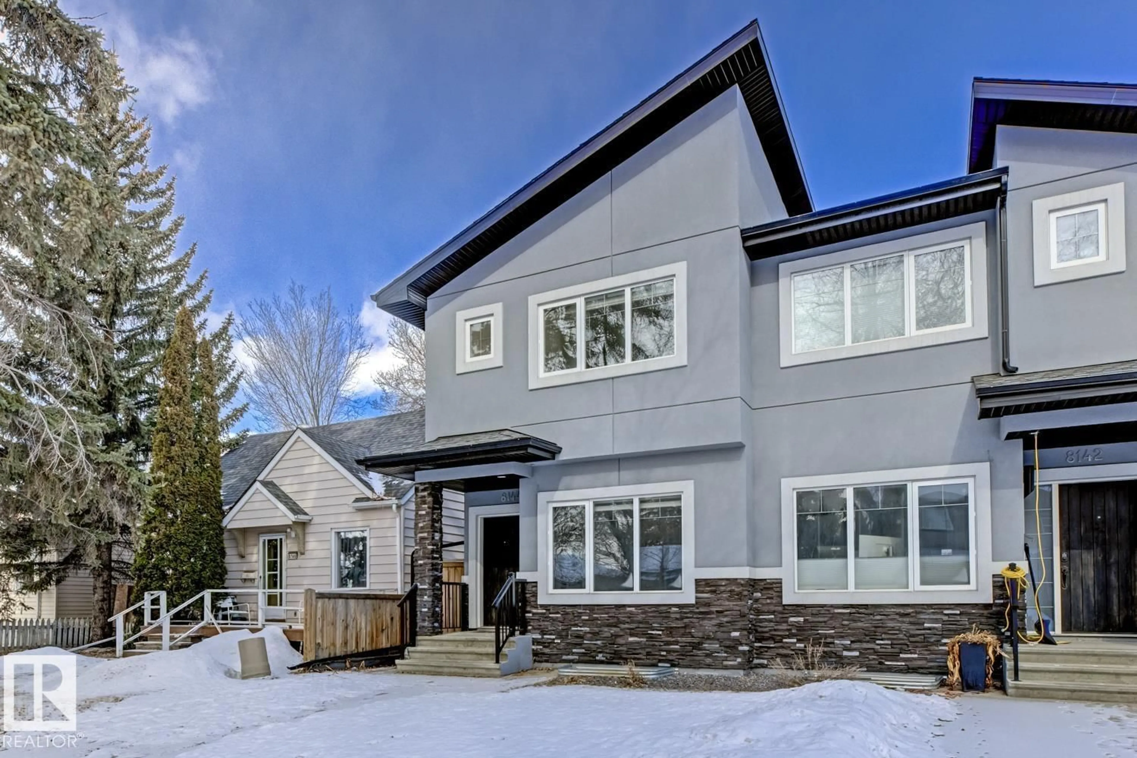 Home with brick exterior material, mountain view for NW - 8144 78 AV, Edmonton Alberta T6C0N4