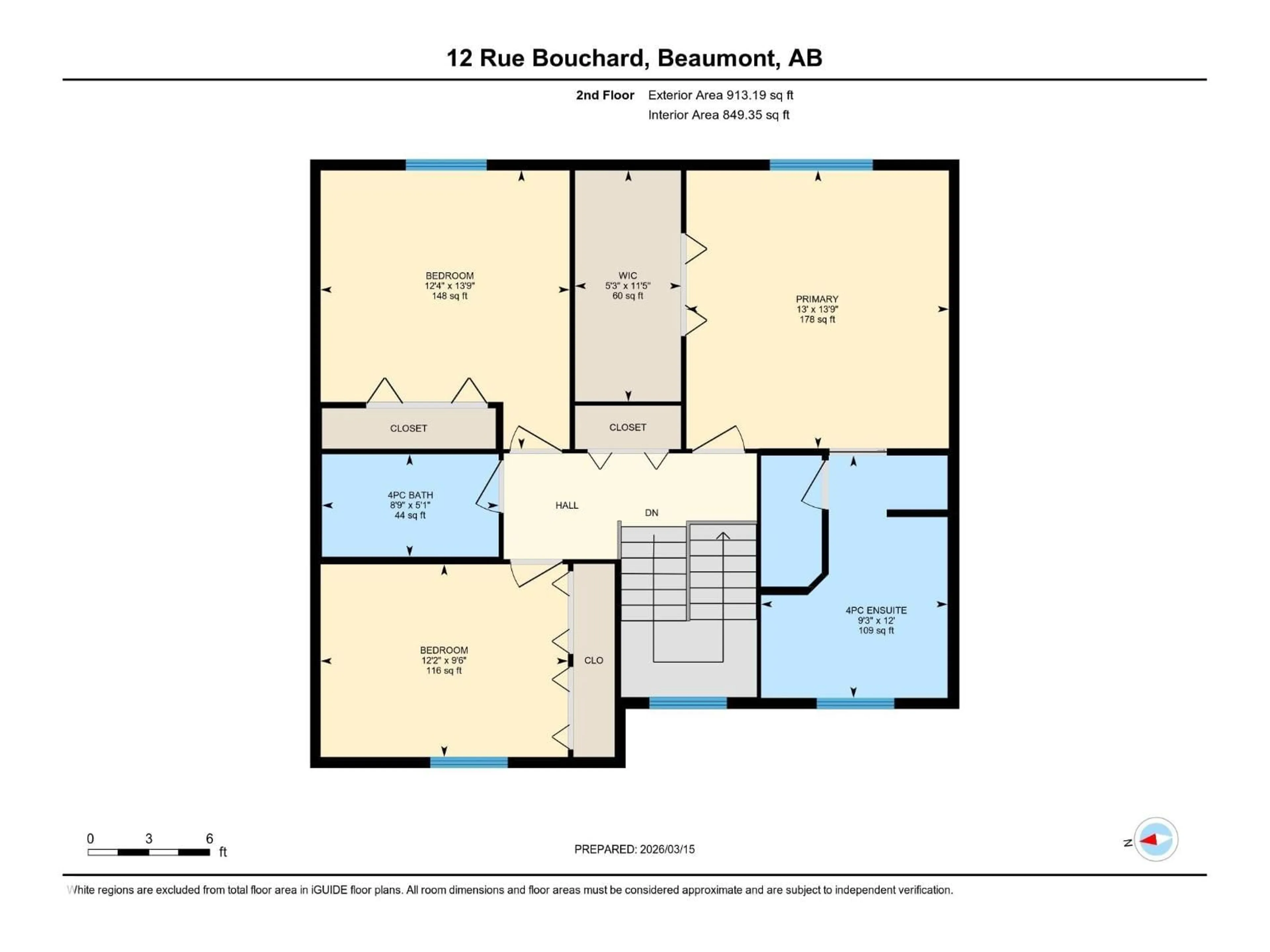 Floor plan for 12 RUE BOUCHARD, Beaumont Alberta T4X1N5
