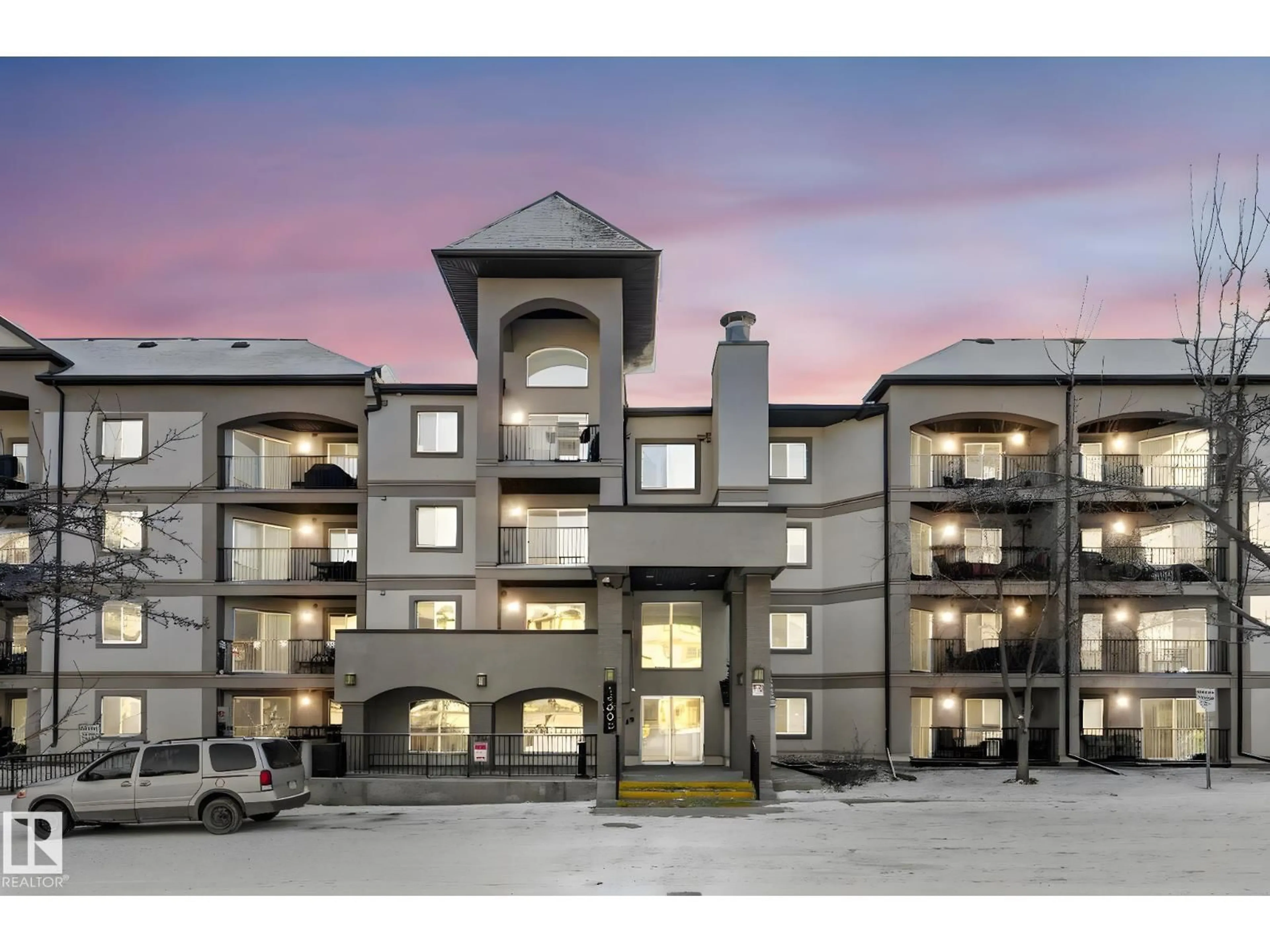 A pic from outside/outdoor area/front of a property/back of a property/a pic from drone, building for #213 - 13005 140 AV, Edmonton Alberta T6V1X1