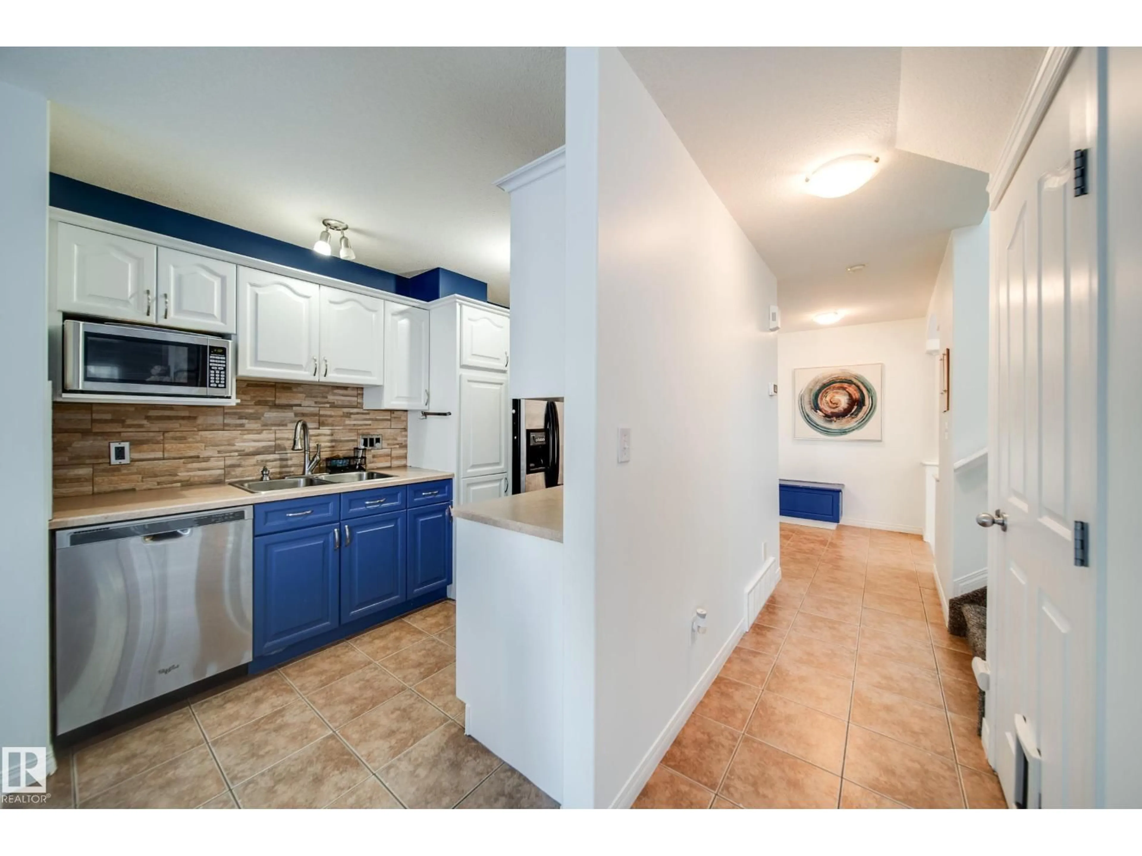 Standard kitchen, ceramic/tile floor for NW - 3716 160A AV, Edmonton Alberta T5Y3G1