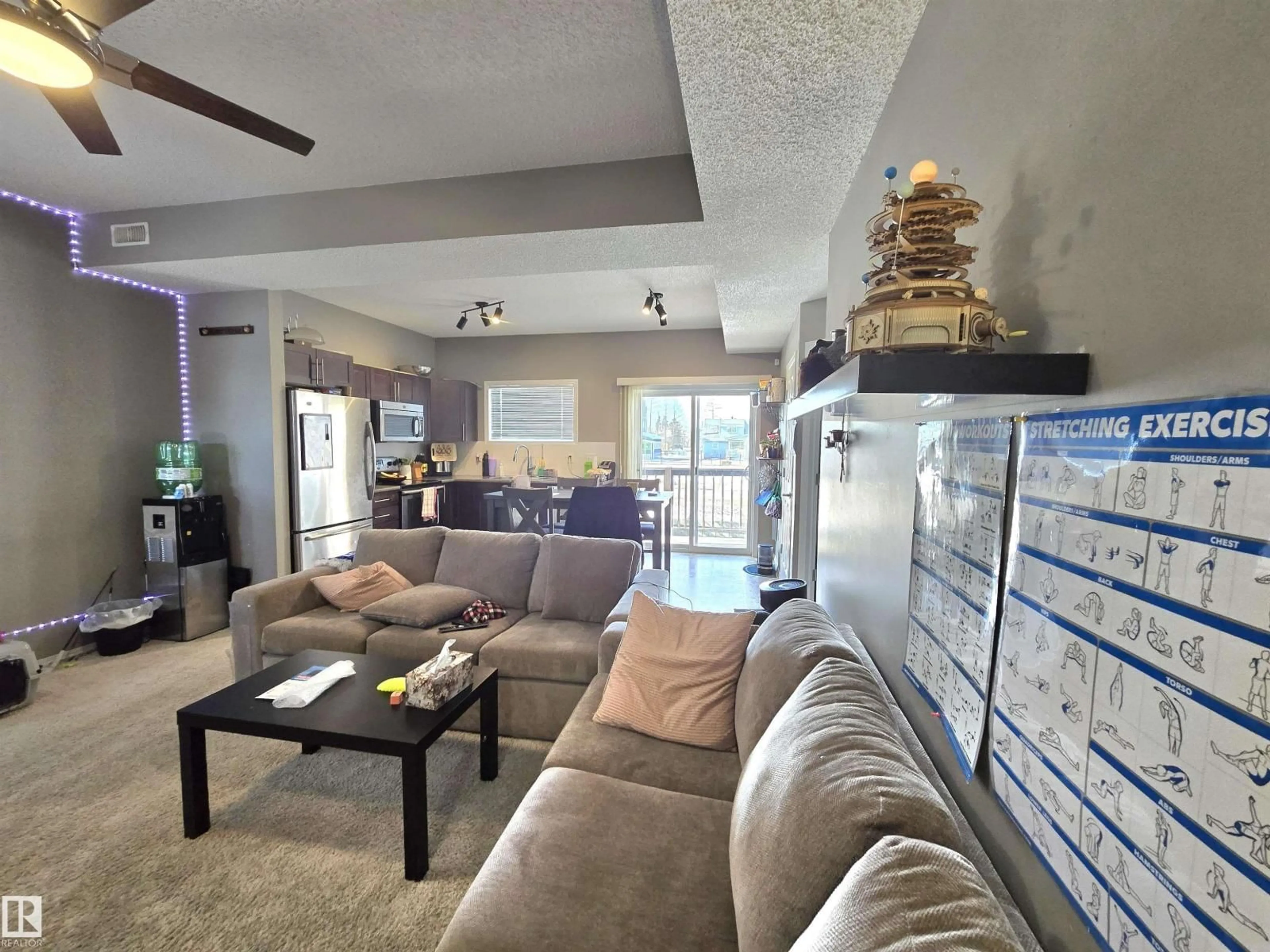 Living room with furniture, unknown for #24 - 6520 2 AV, Edmonton Alberta T6X1S4