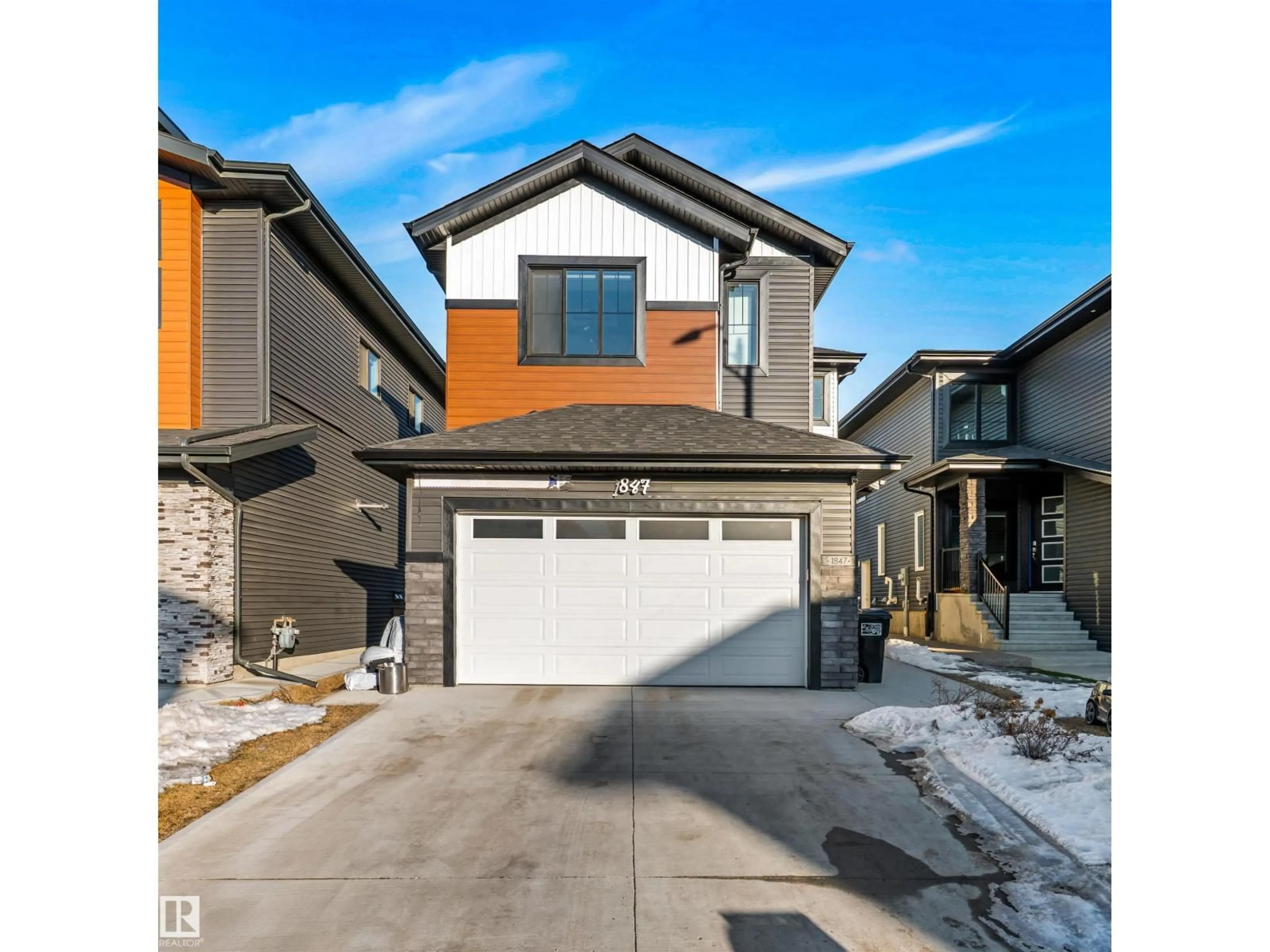 Home with brick exterior material, street for NW - 1847 18 ST, Edmonton Alberta T6T2M9