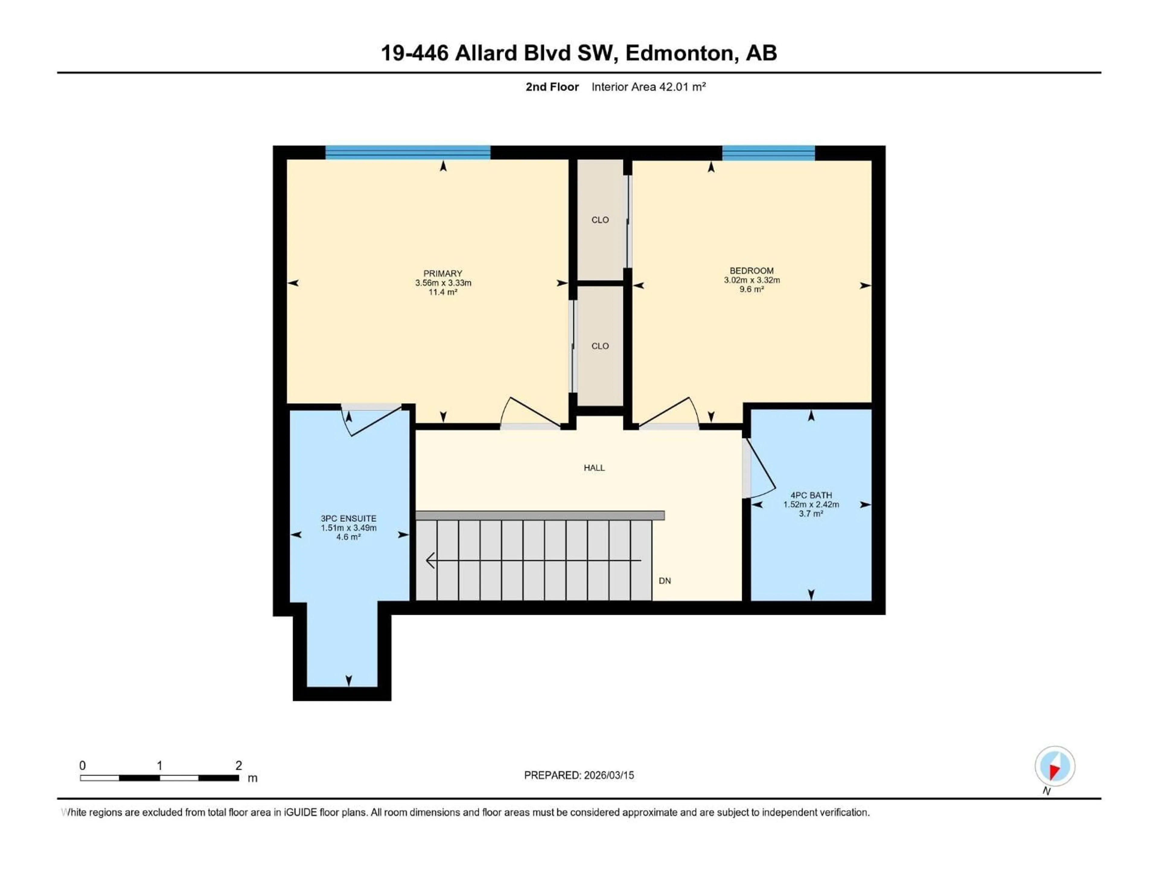 Floor plan for 446 - 19 ALLARD BV, Edmonton Alberta T6W1A8