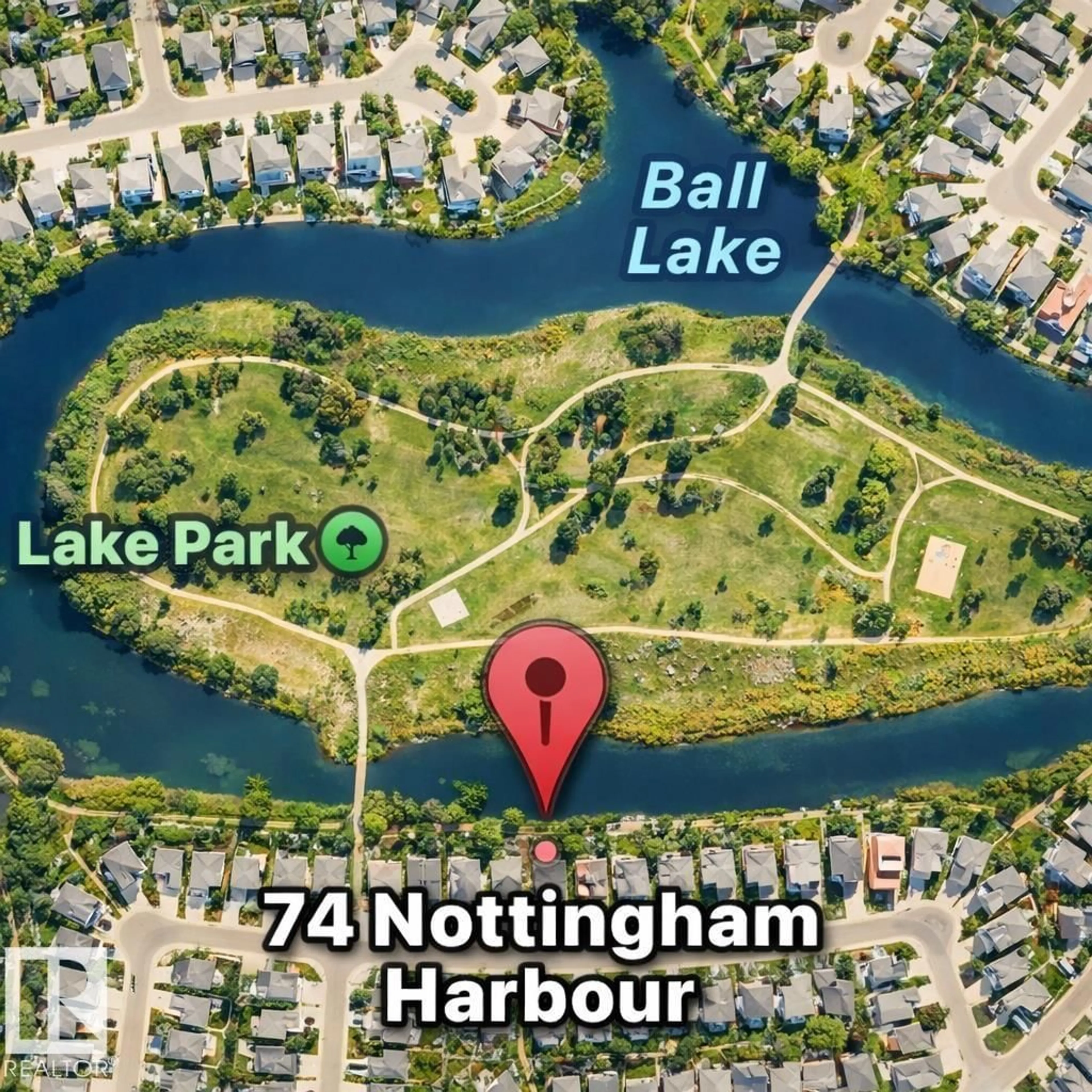 Picture of a map for HB - 74 NOTTINGHAM, Sherwood Park Alberta T8A6E1