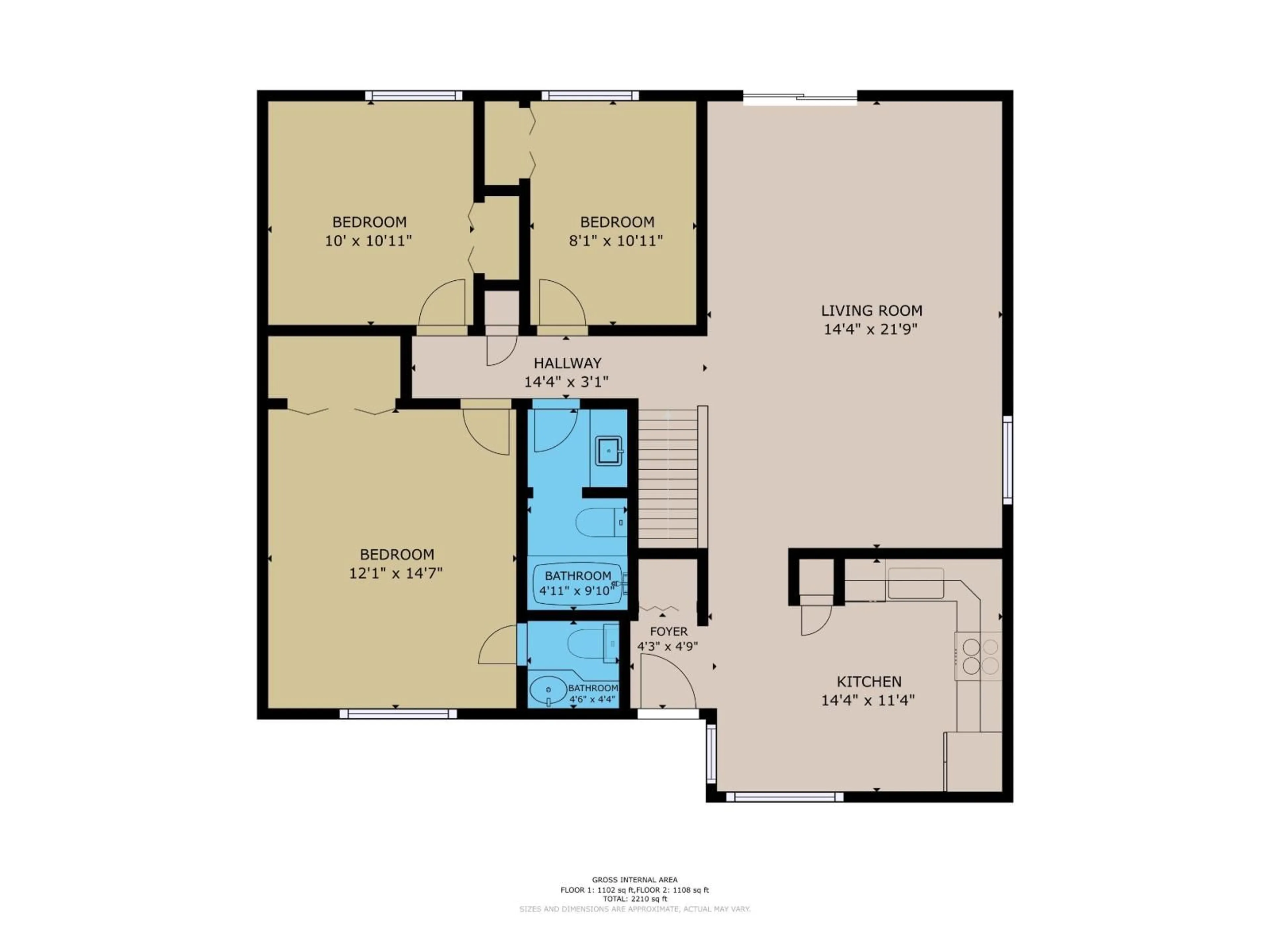 Floor plan for 5 - 8930 99 AV, Fort Saskatchewan Alberta T8L3L1