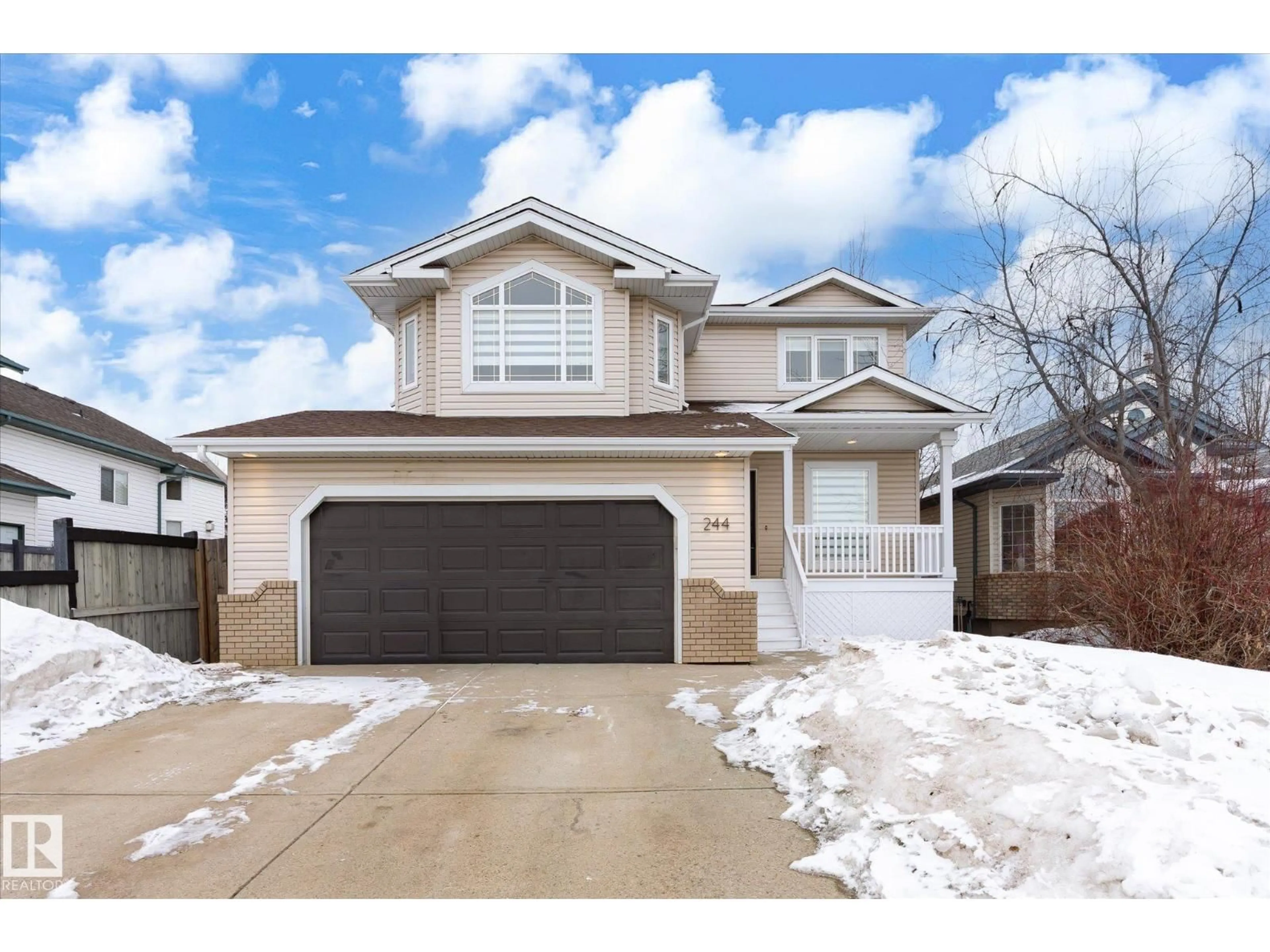Home with vinyl exterior material, street for 244 FORREST DR, Sherwood Park Alberta T8A6G6
