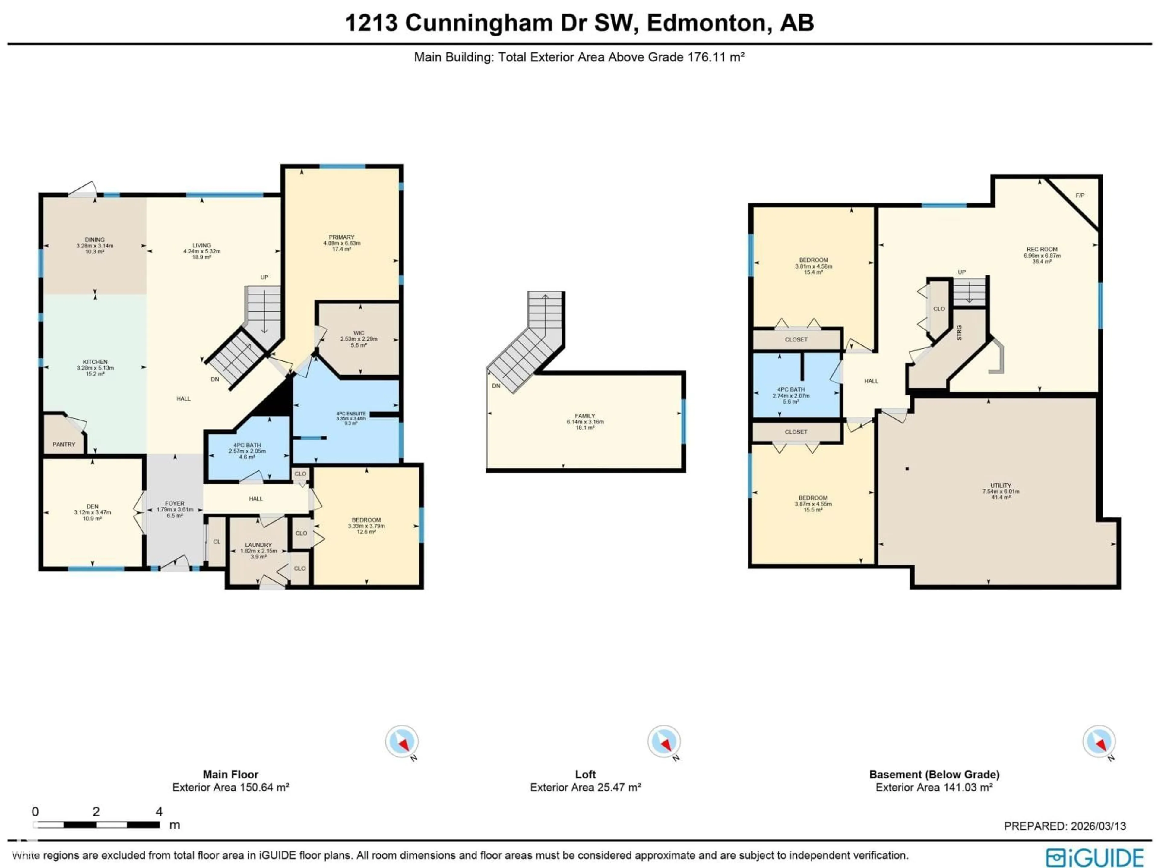Floor plan for 1213 CUNNINGHAM DR, Edmonton Alberta T6W0R5
