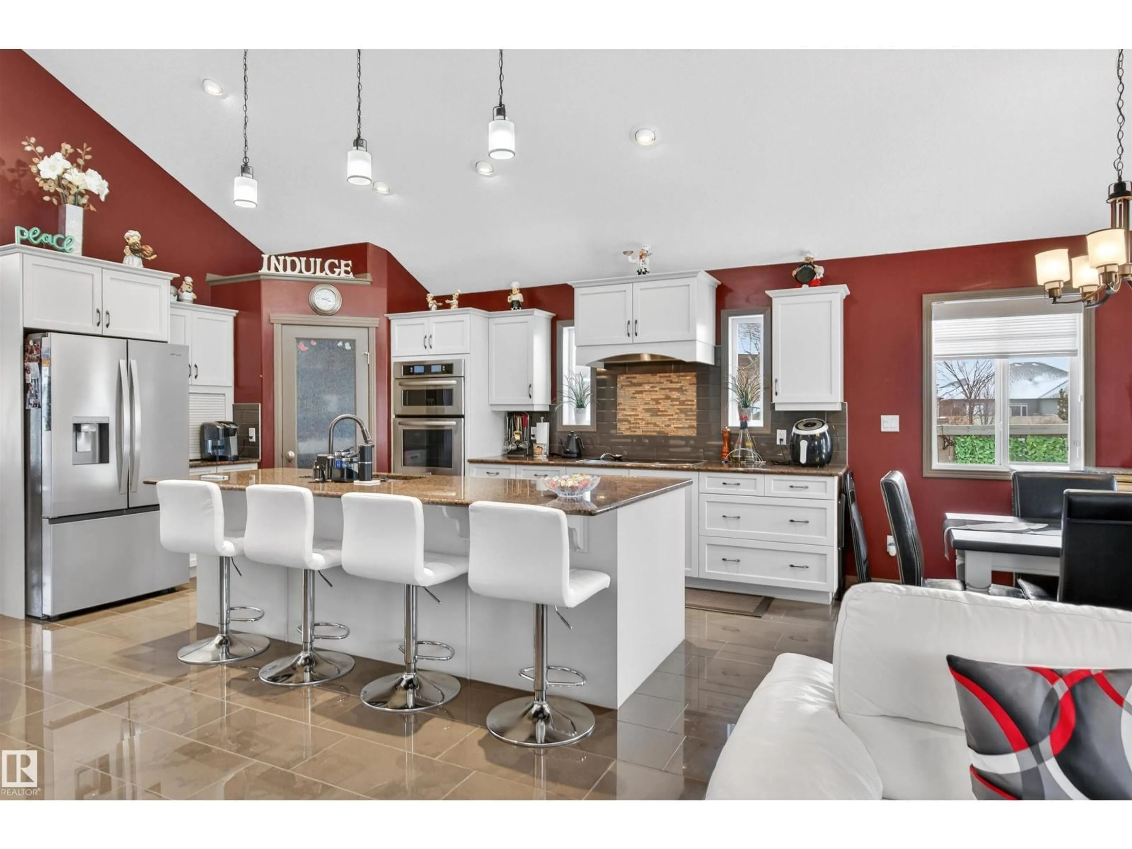 Open concept kitchen, ceramic/tile floor for 1213 CUNNINGHAM DR, Edmonton Alberta T6W0R5