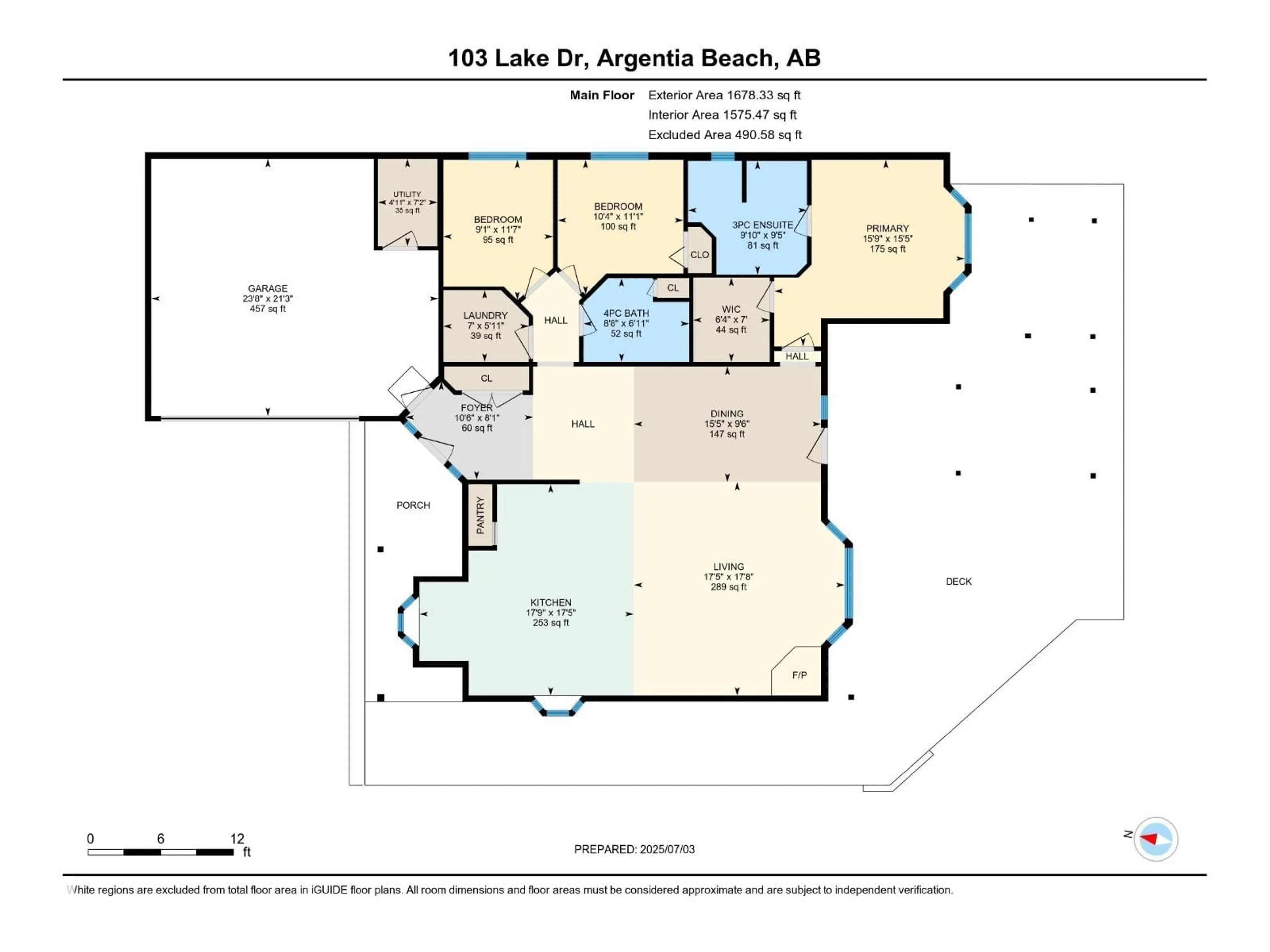 Floor plan for 103 ARGENTIA BEACH, Rural Wetaskiwin County Alberta T0C2C0