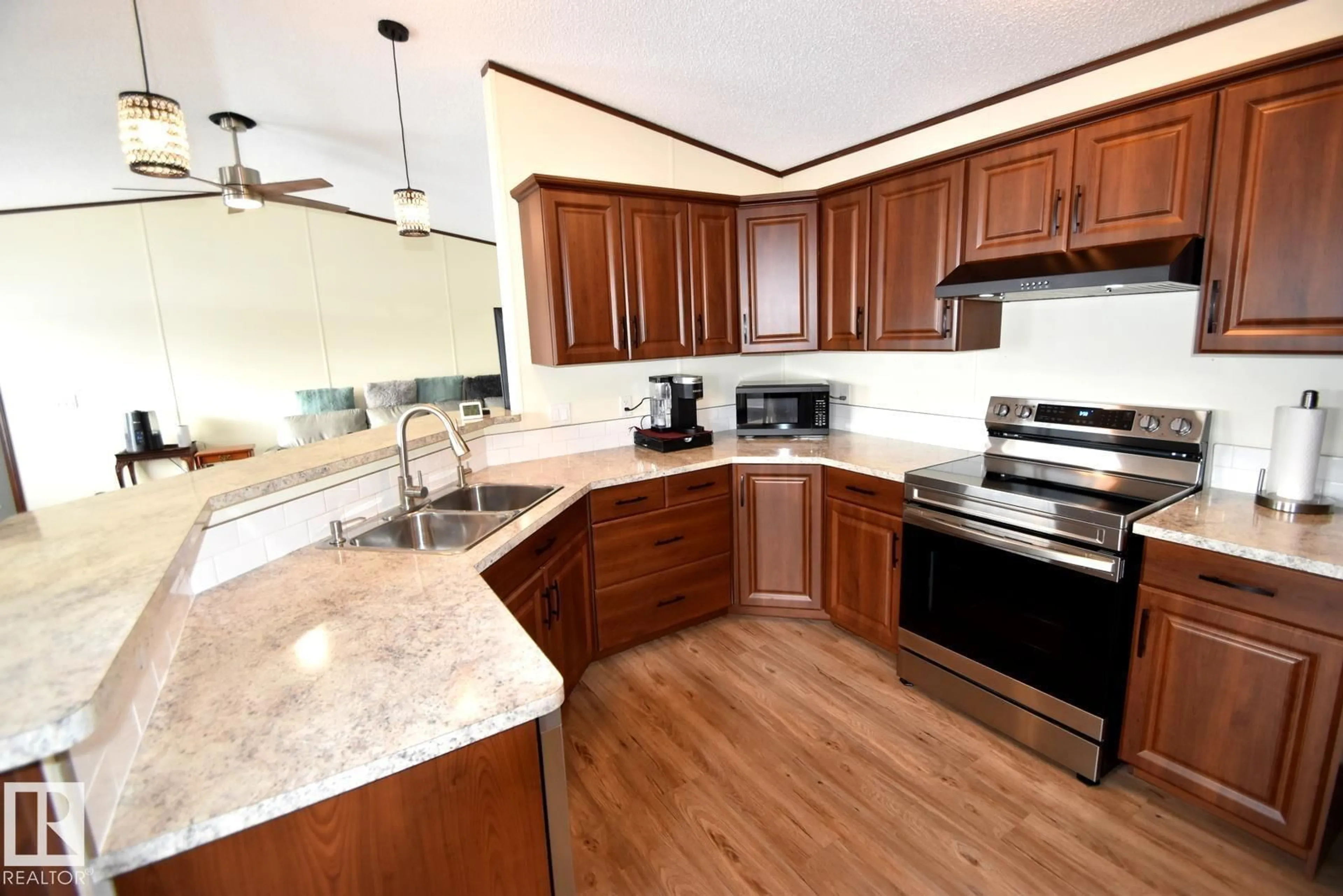 Open concept kitchen, unknown for 529 - 13221 TWP RD 680, Rural Lac La Biche County Alberta T0A2C1
