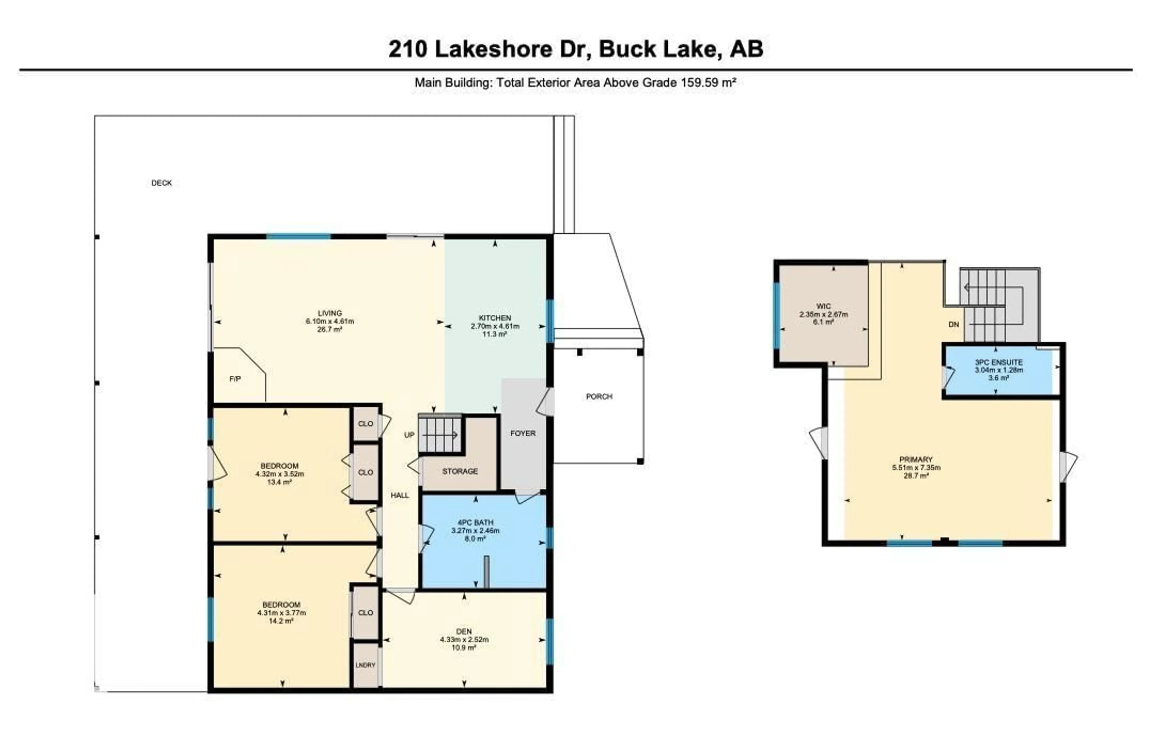Floor plan for 210 LAKESHORE DR, Rural Wetaskiwin County Alberta T0C0T0