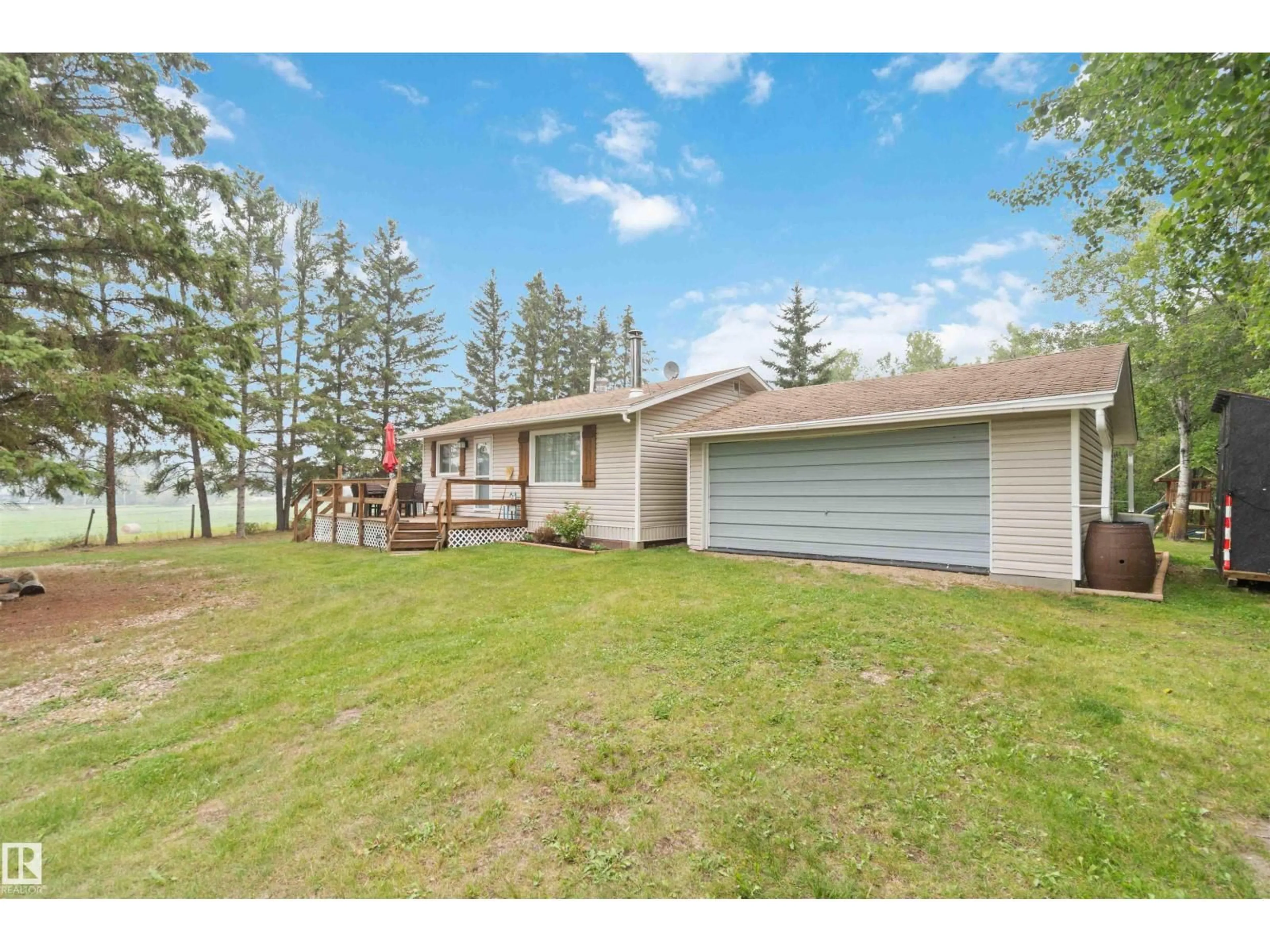 A pic from outside/outdoor area/front of a property/back of a property/a pic from drone, water/lake/river/ocean view for 667 RANGE ROAD 124, Rural Smoky Lake County Alberta T0A3E0