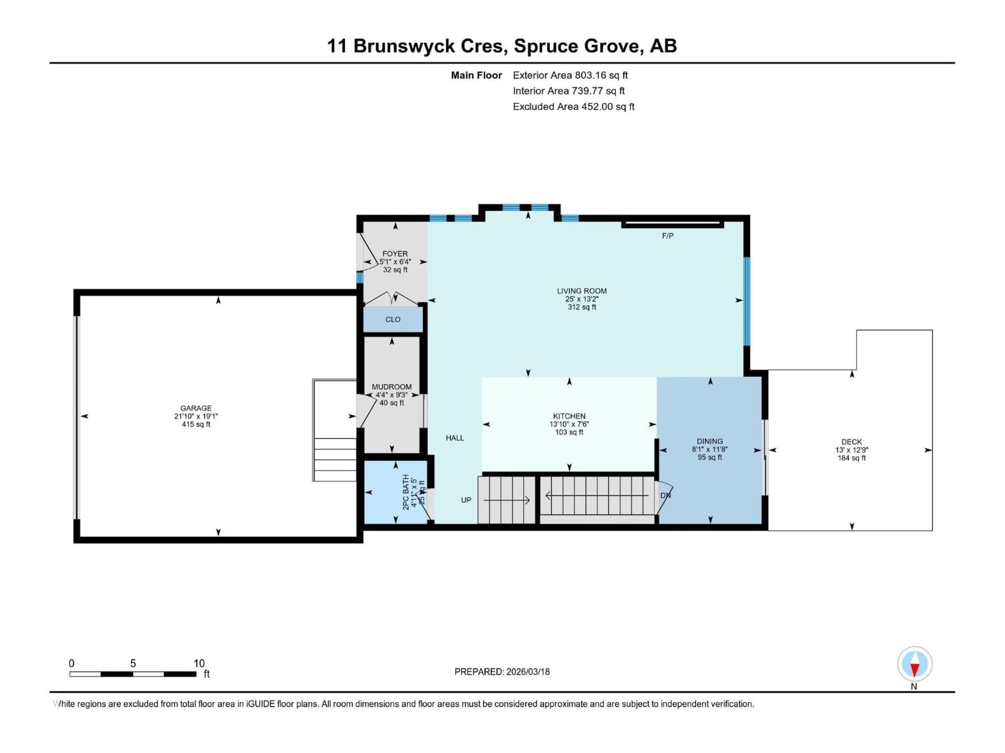 Floor plan for 11 BRUNSWYCK CR, Spruce Grove Alberta T7X0Y9