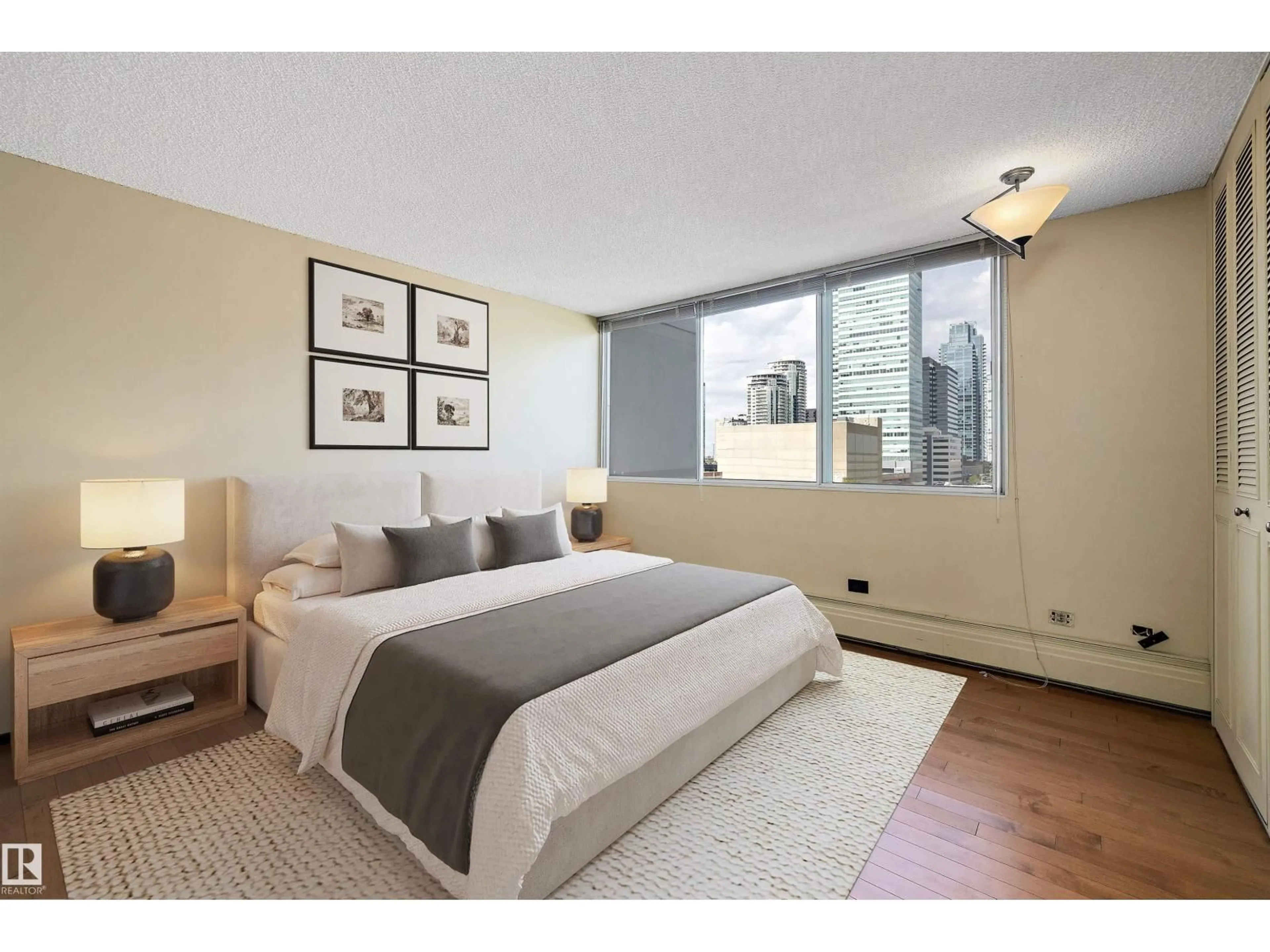 Bedroom with bed, unknown for 9923 - 1101 103 ST, Edmonton Alberta T5K2J3