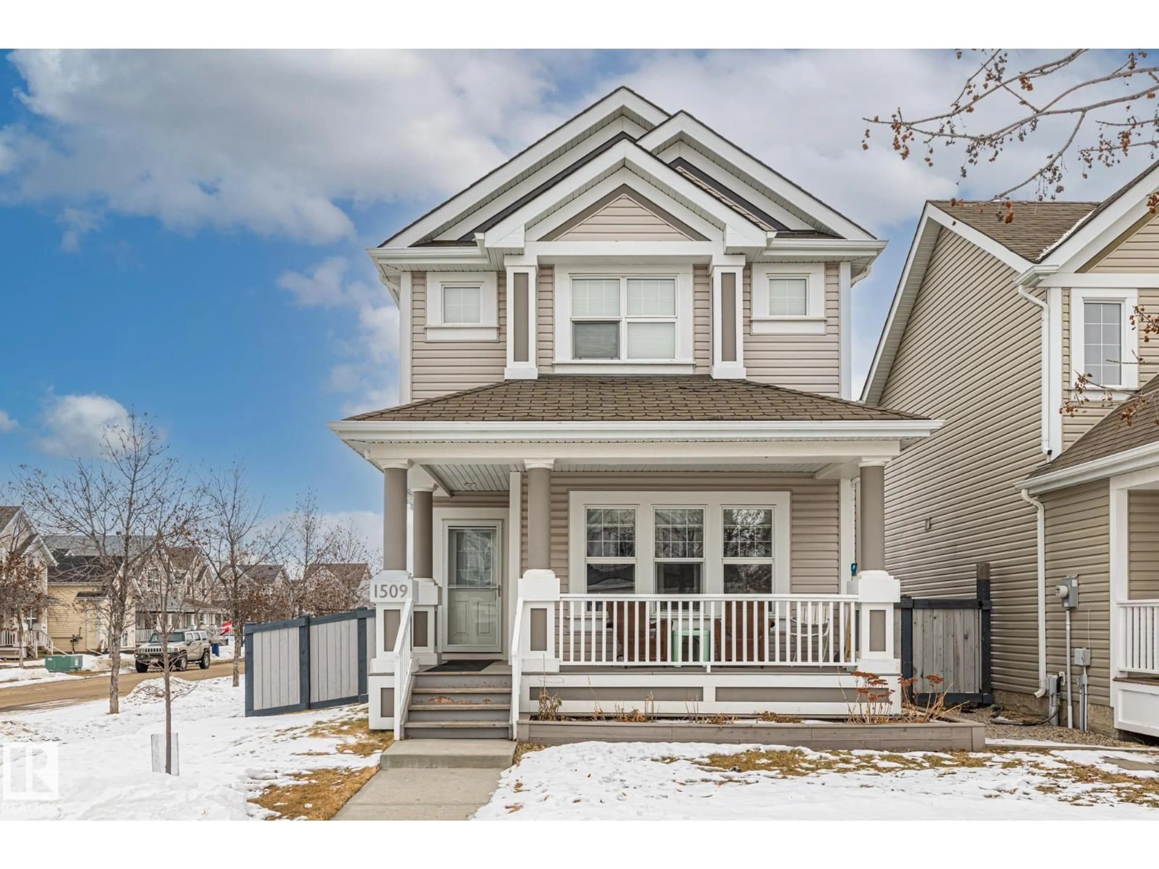 Home with vinyl exterior material, street for SW - 1509 78 ST, Edmonton Alberta T6X1M1