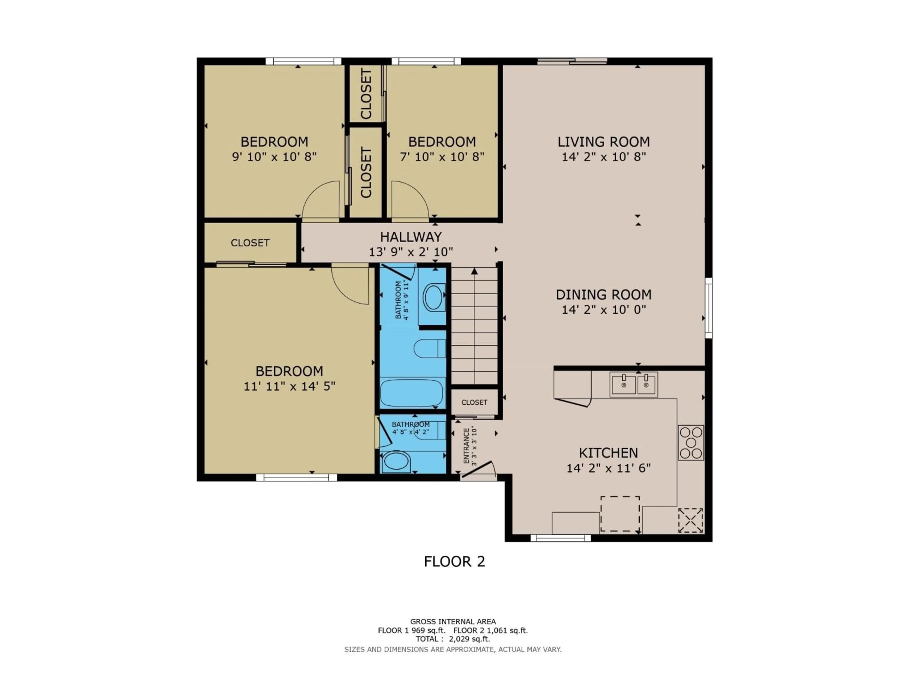 Floor plan for 54 - 8930 99 AV, Fort Saskatchewan Alberta T8L3L1