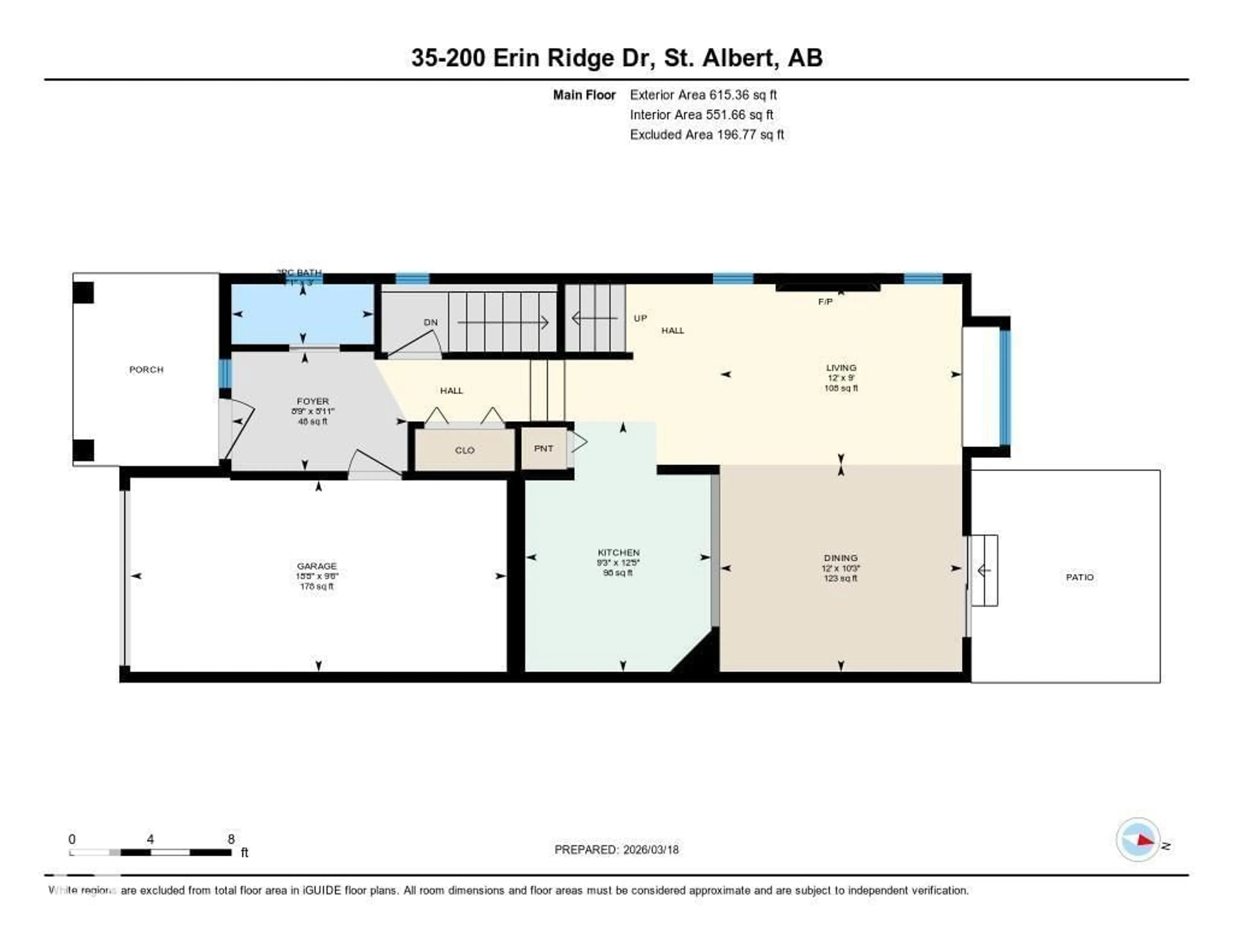 Floor plan for 35 200 ERIN RIDGE DR, St. Albert Alberta T8N7E2