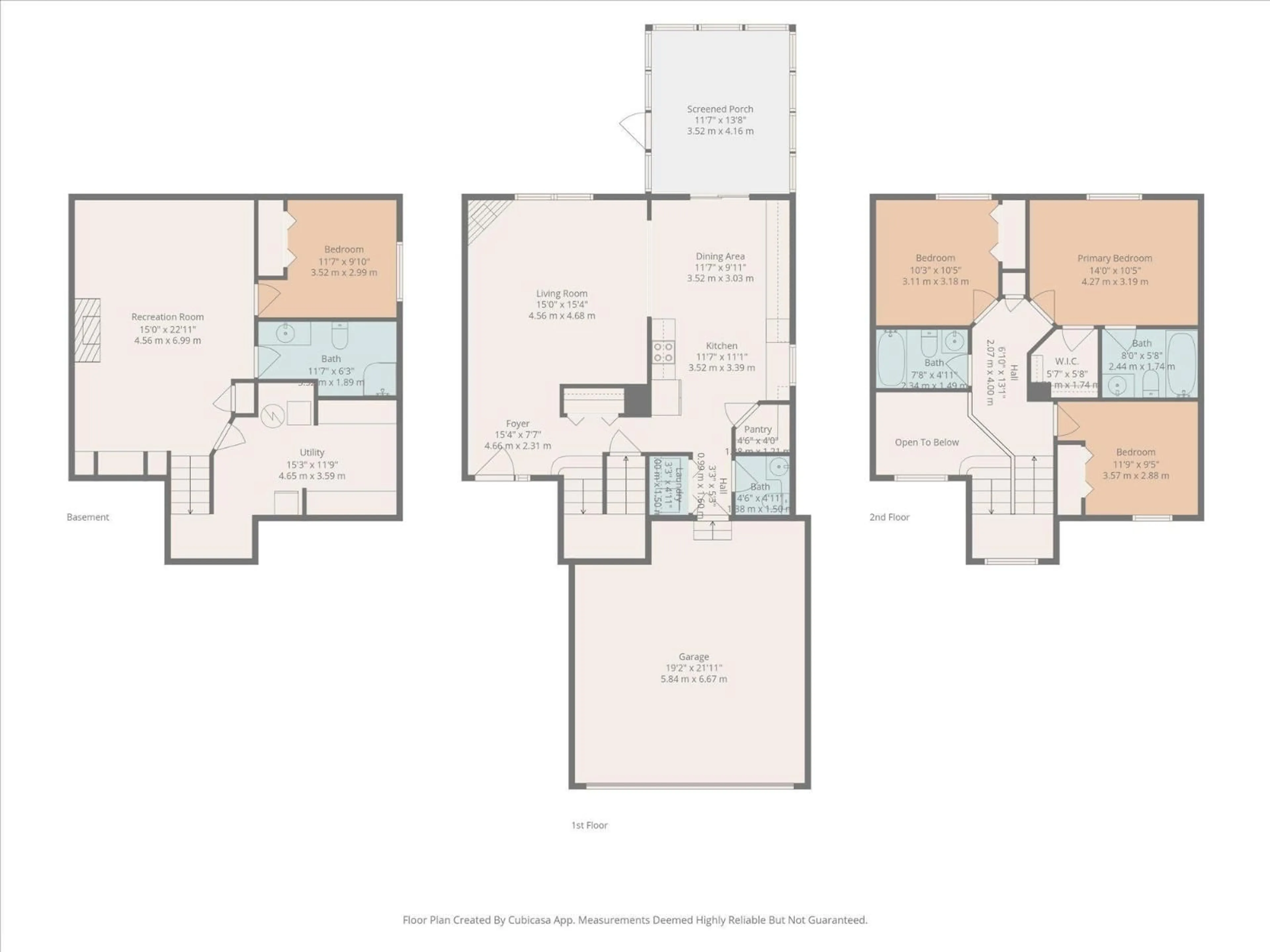 Floor plan for 19 LINDSAY AV, Spruce Grove Alberta T7X3W8