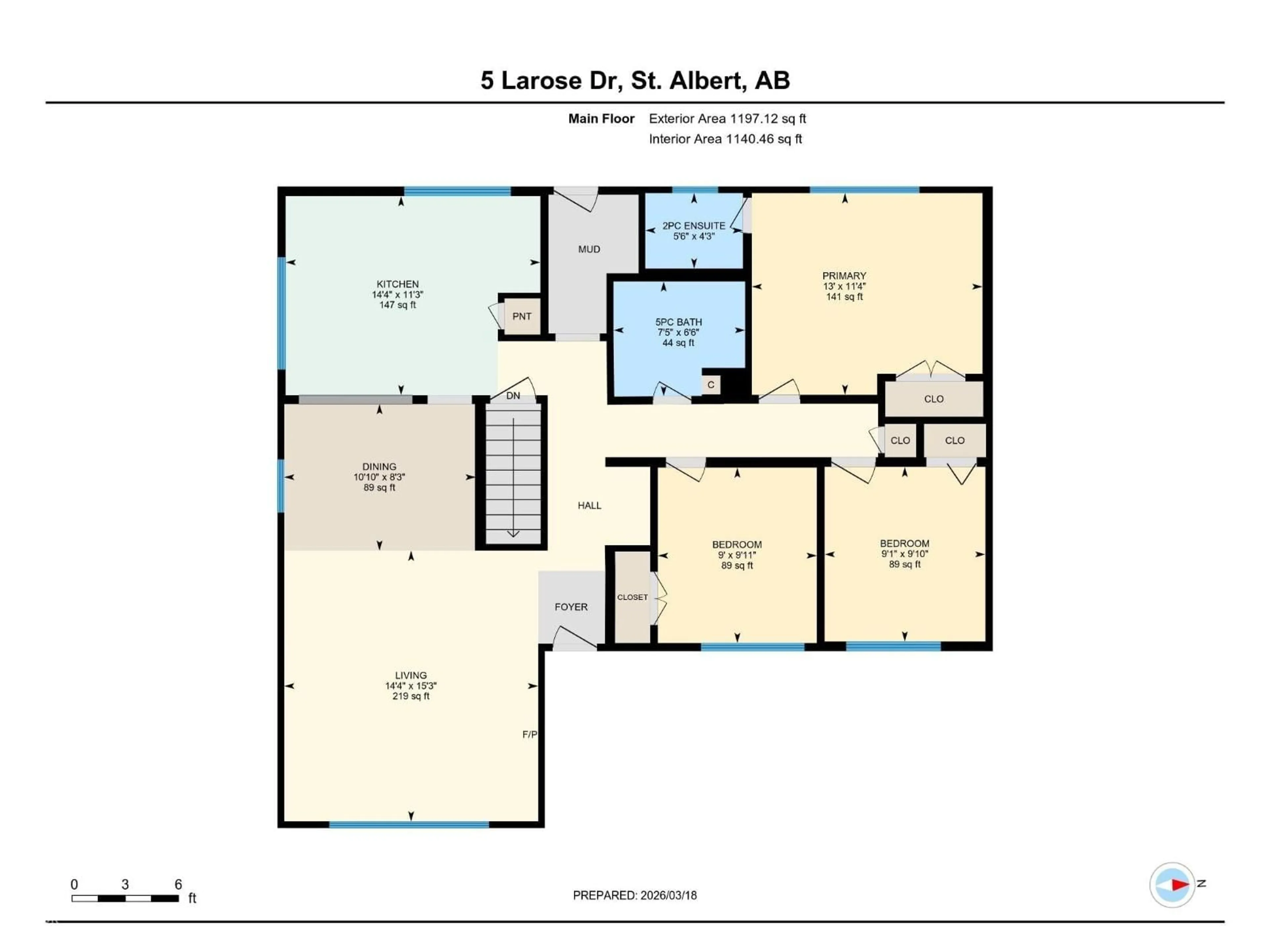 Floor plan for 5 LAROSE DR, St. Albert Alberta T8N1S5