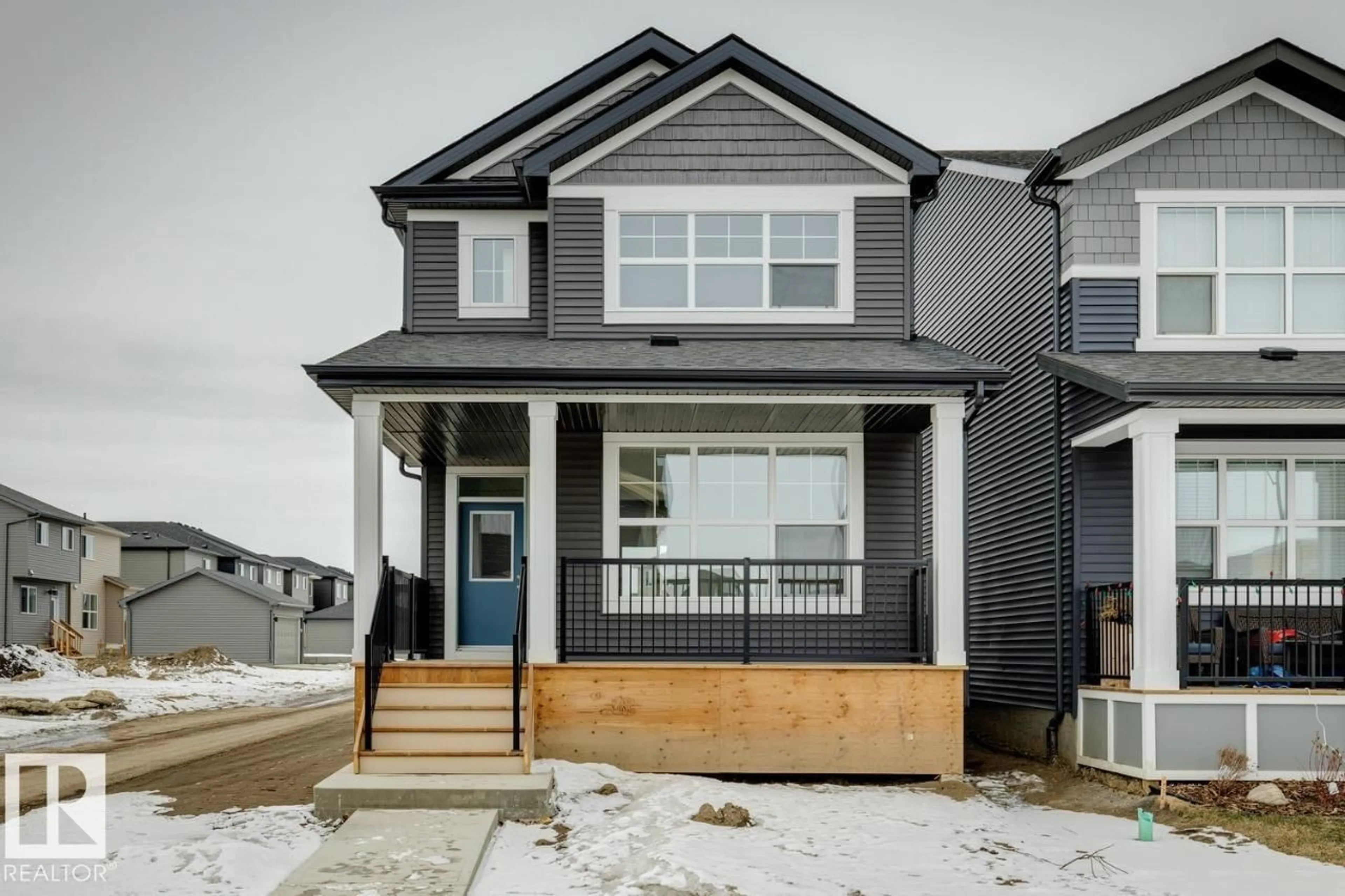 Home with vinyl exterior material, street for 5100 PARC RUNIS WY, Beaumont Alberta T4X3E4