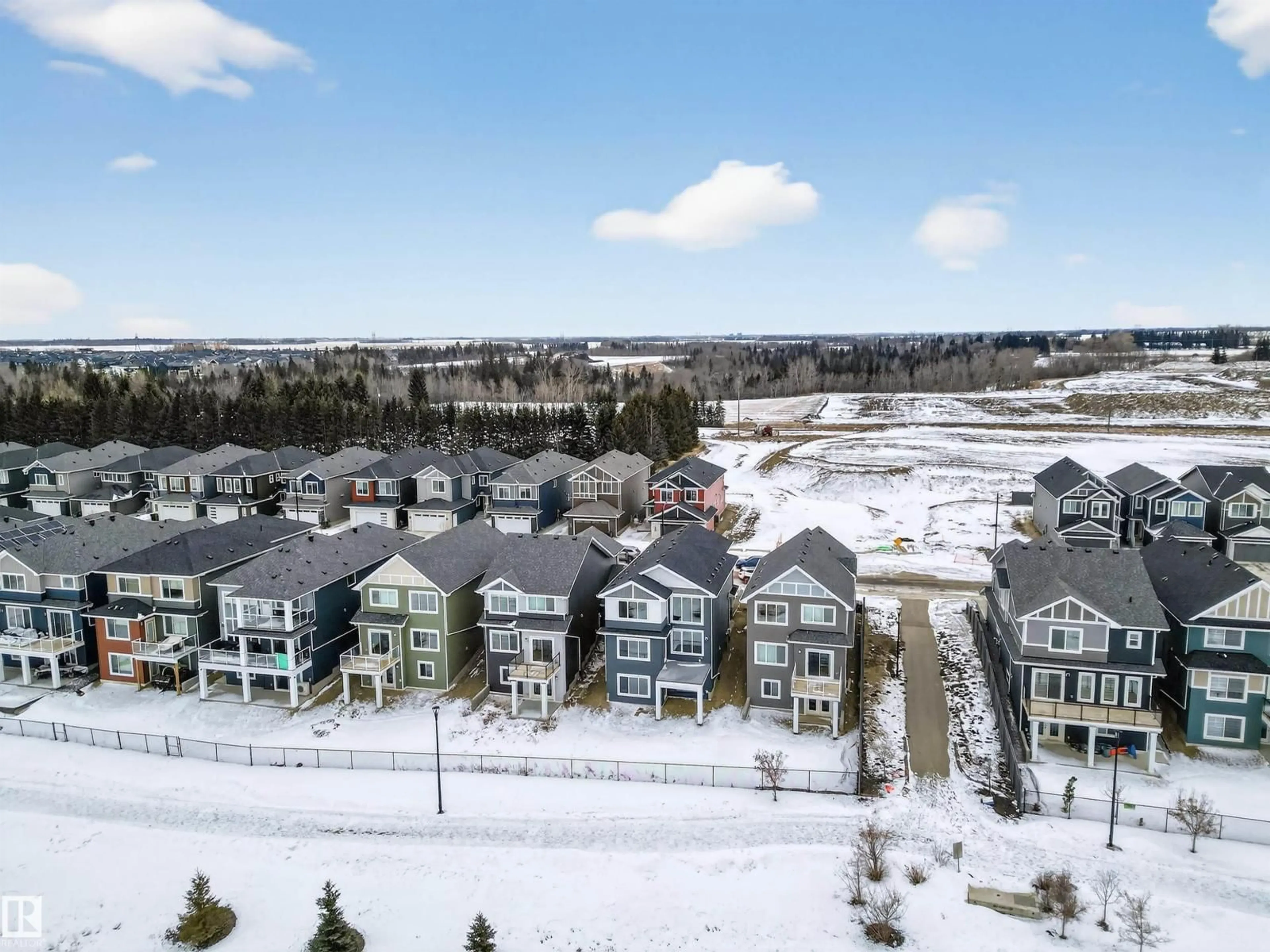 A pic from outside/outdoor area/front of a property/back of a property/a pic from drone, unknown for SW - 16512 34 AV, Edmonton Alberta T6W5M1