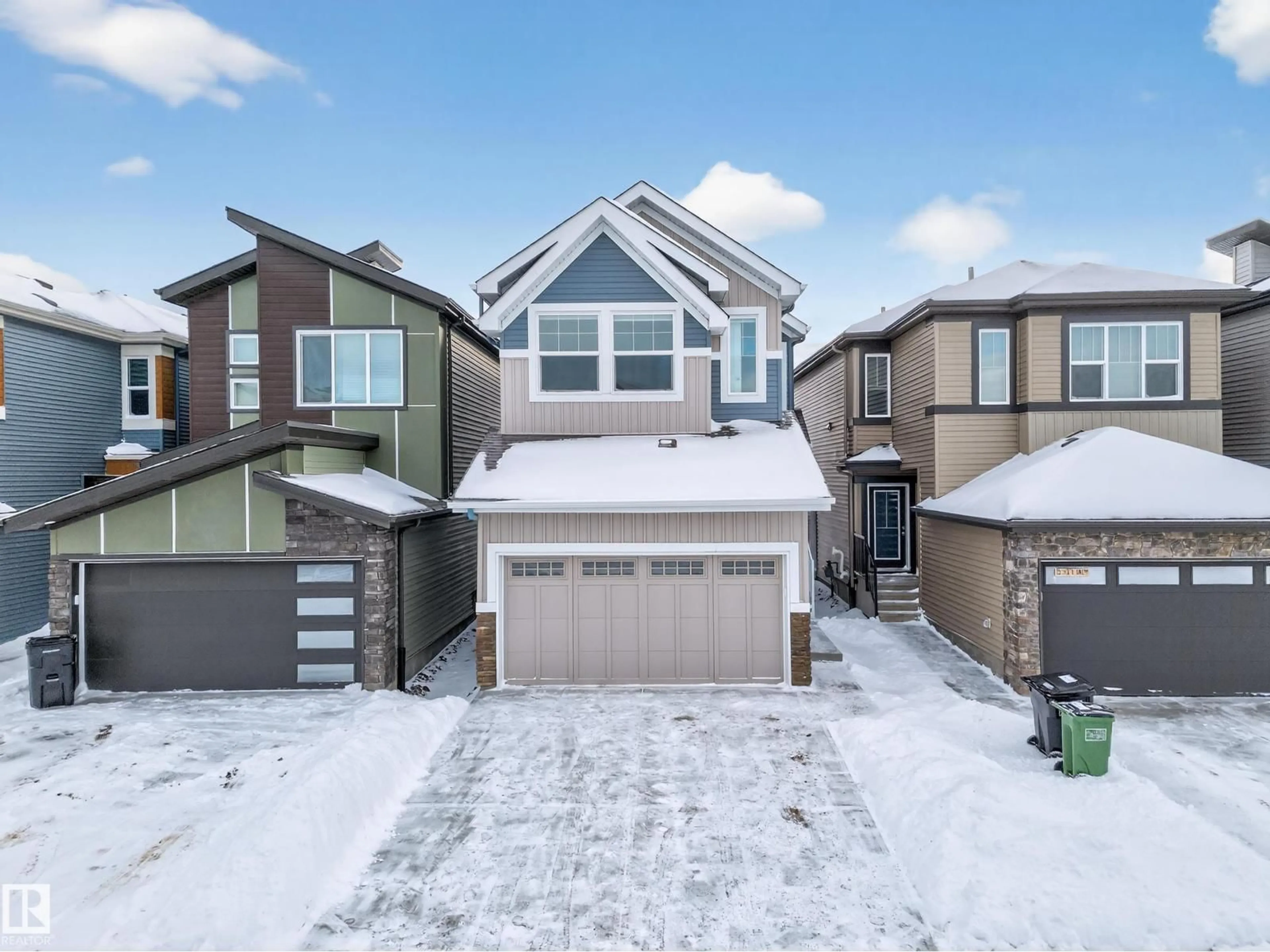 A pic from outside/outdoor area/front of a property/back of a property/a pic from drone, street for NW - 8515 181 AV, Edmonton Alberta T5Z0G6